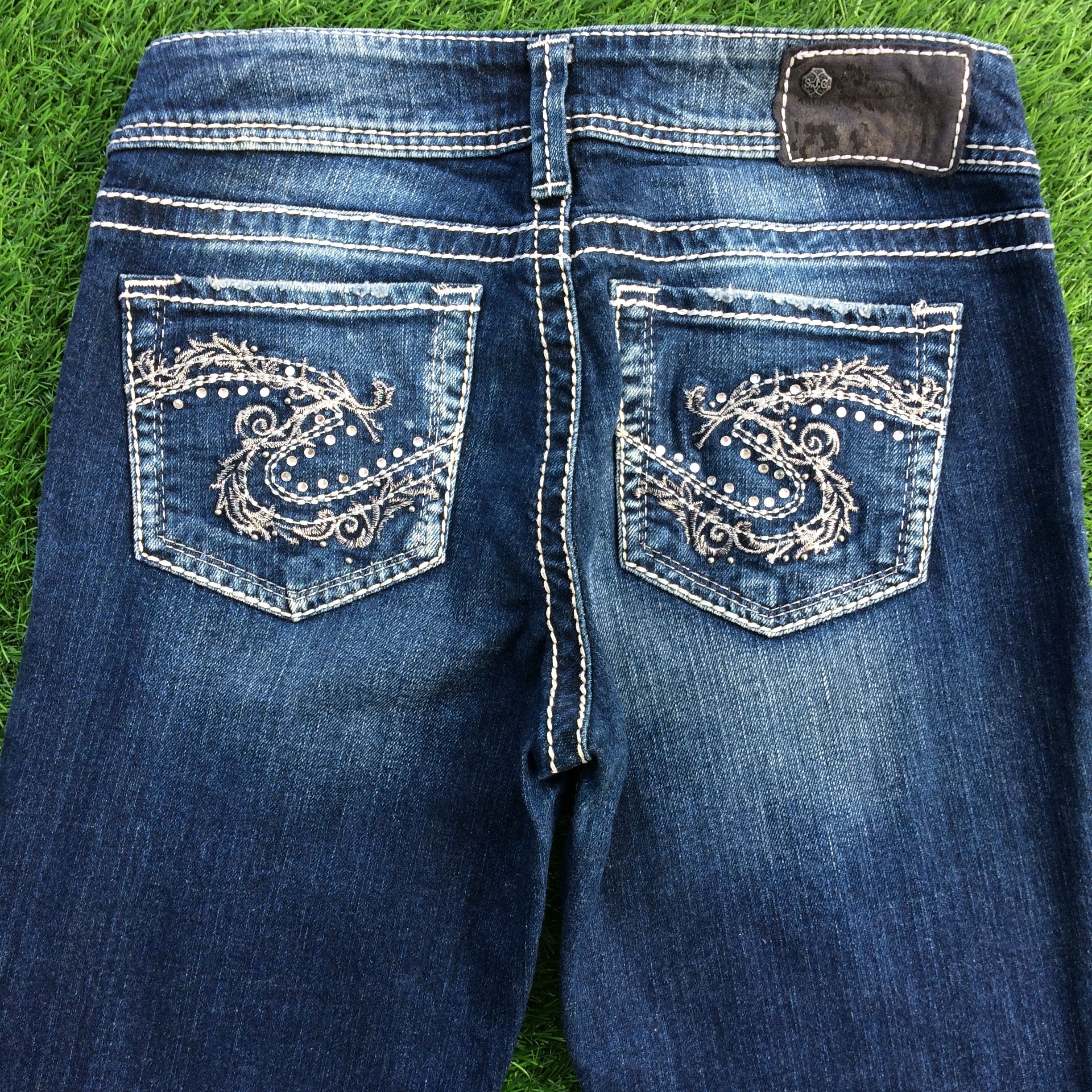 Designer × Silver Jeans Co. Silver Jeans Bootcut Stretch Jeans D-844 Size 27" / US 4 / IT 40 - 4 Thumbnail