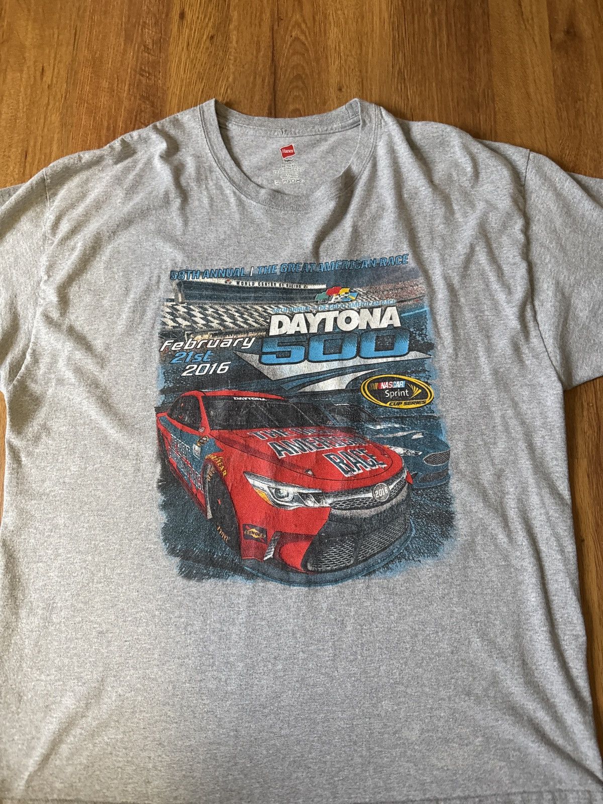 NASCAR 2016 Daytona 500 Grey Tee Size US XL / EU 56 / 4 - 2 Thumbnail