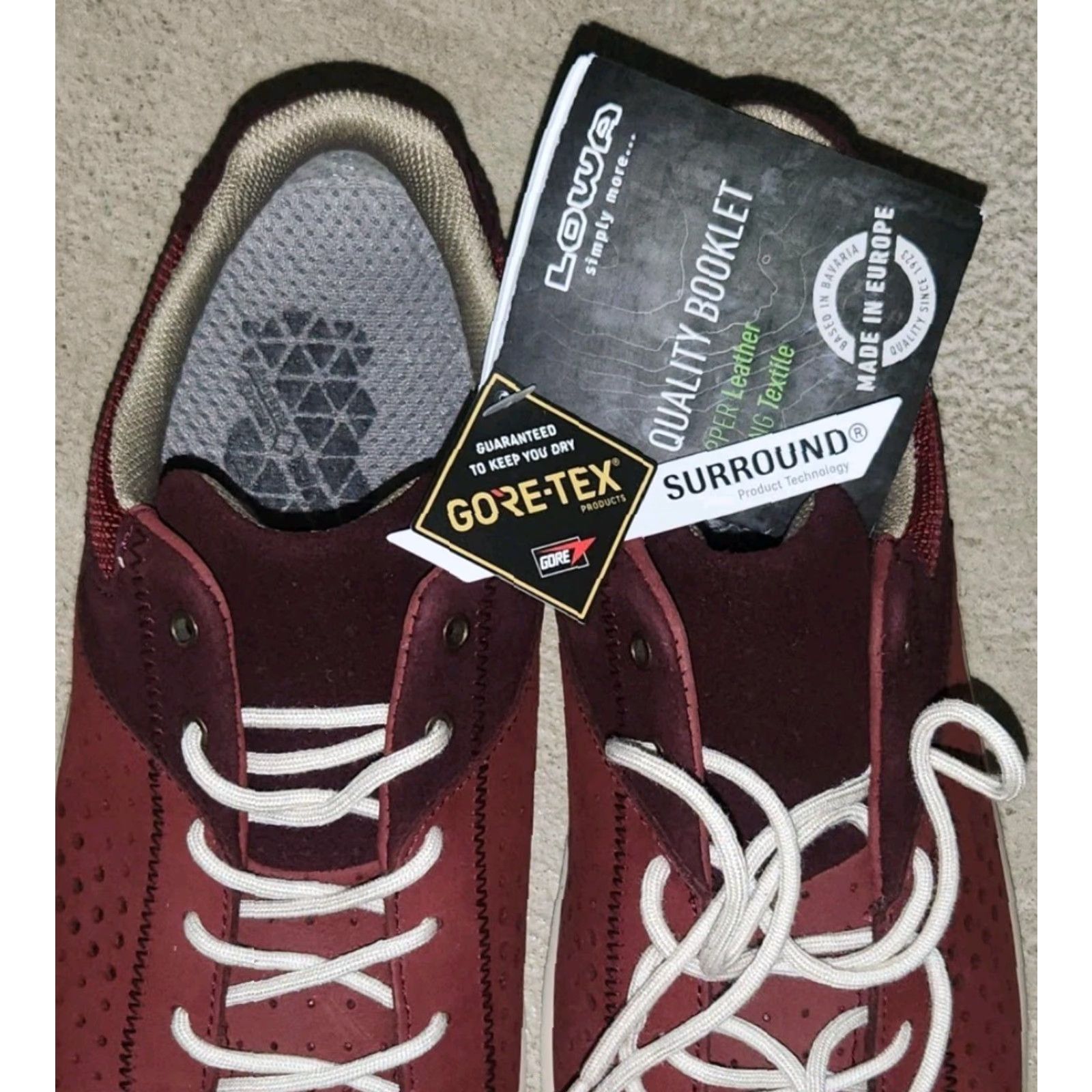 LOWA Lowa Women's Gore Tex Surround San Luis Casual Sneakers Stone Mint Travel Sz 8.5 Size US 6 / IT 36 - 5 Thumbnail