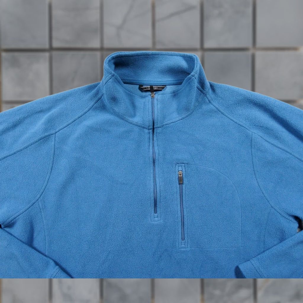 Vintage L.L. Bean Sweater Mens Large Blue Fleece Quarter Zip Pullover Outdoors Adventure Shirt Size US L / EU 52-54 / 3 - 1 Thumbnail