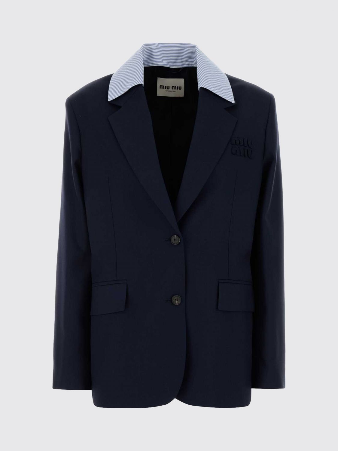 Miu Miu Miu Miu Jacket Woman Blue Size L / US 10 / IT 46 - 1 Preview