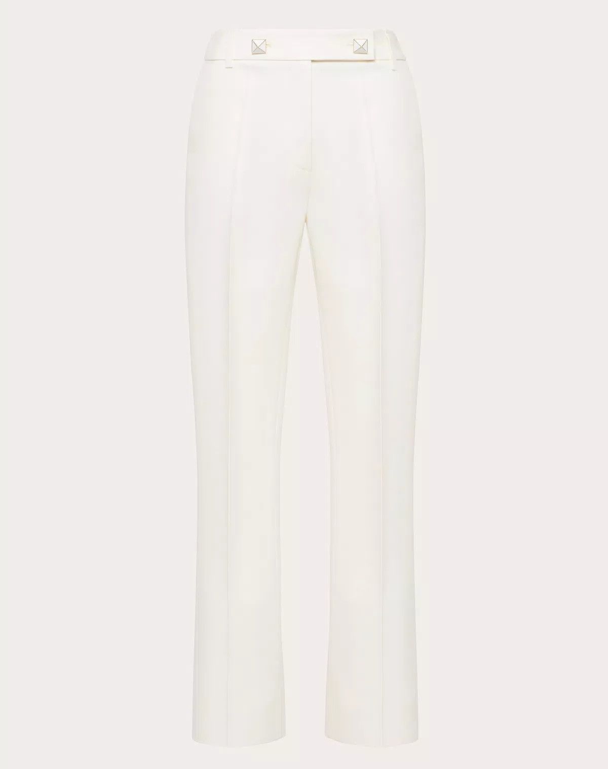 Valentino o1s1wg110925 Crepe Couture Trousers in White/Avorio Size 25" / US 0 / IT 36 - 1 Preview