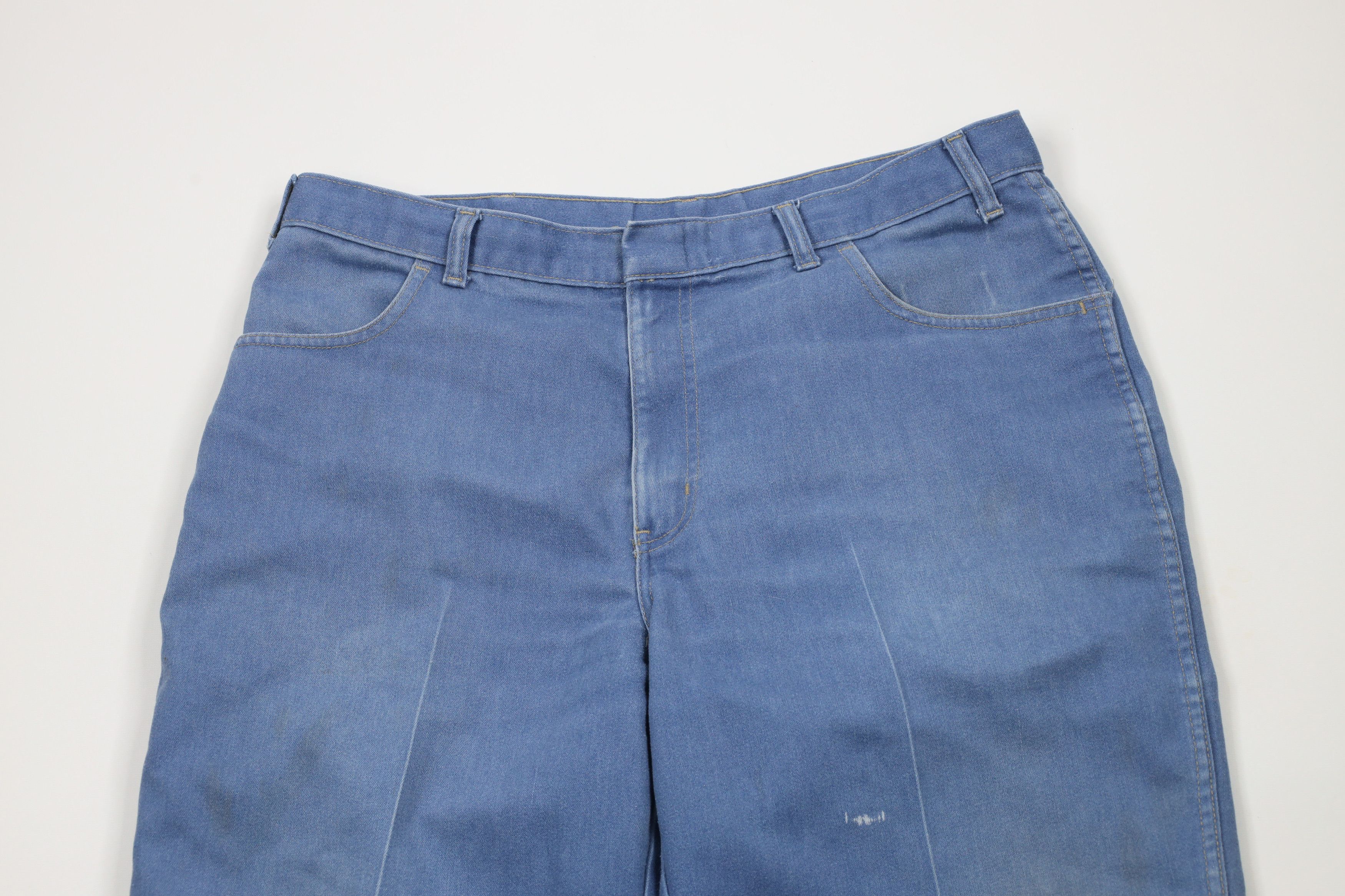 Vintage Vintage 90s Streetwear Flared Wide Leg Denim Jeans Blue Size US 36 / EU 52 - 2 Thumbnail
