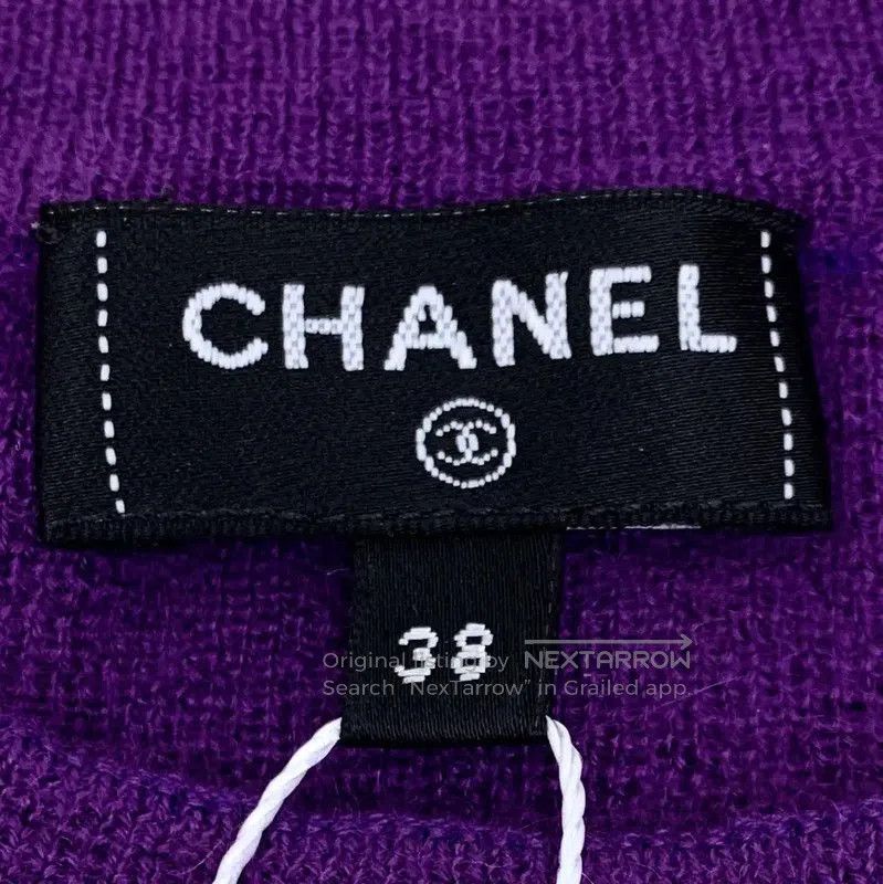 Chanel Chanel Purple Cashmere Women’s T-Shirt . Size S / US 4 / IT 40 - 7 Thumbnail