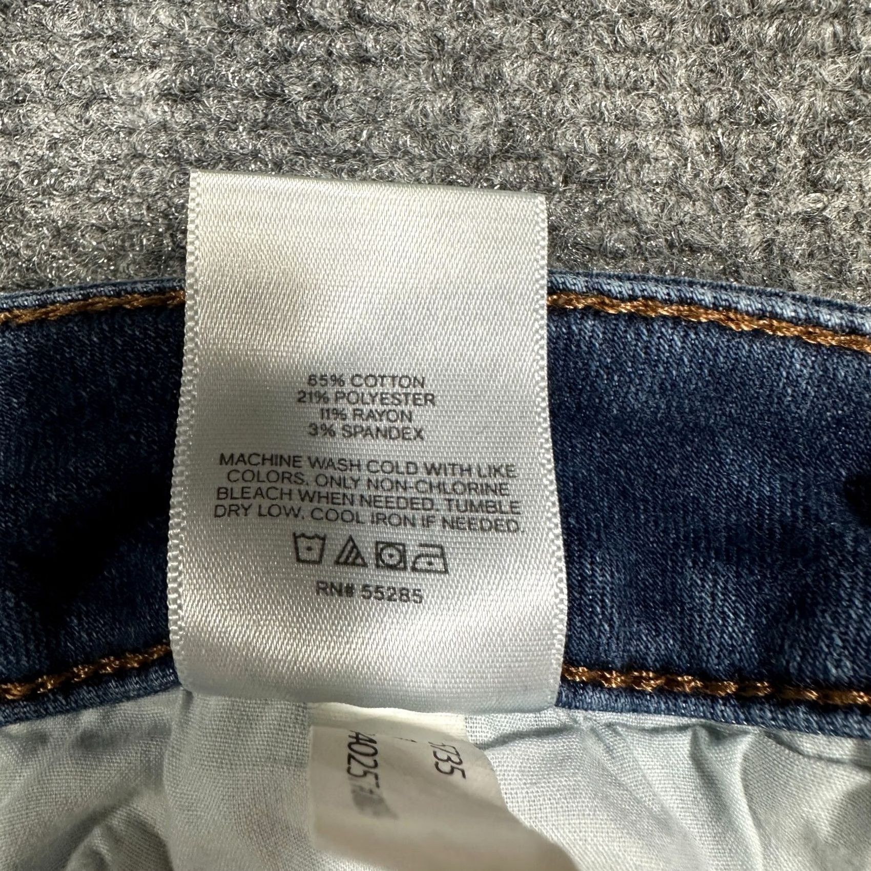 Express Express Jeans Mens Slim Fit 34 Cotton Stretch 5-Pocket Design Medium Wash Denim Shirt Size US 34 / EU 50 - 6 Thumbnail