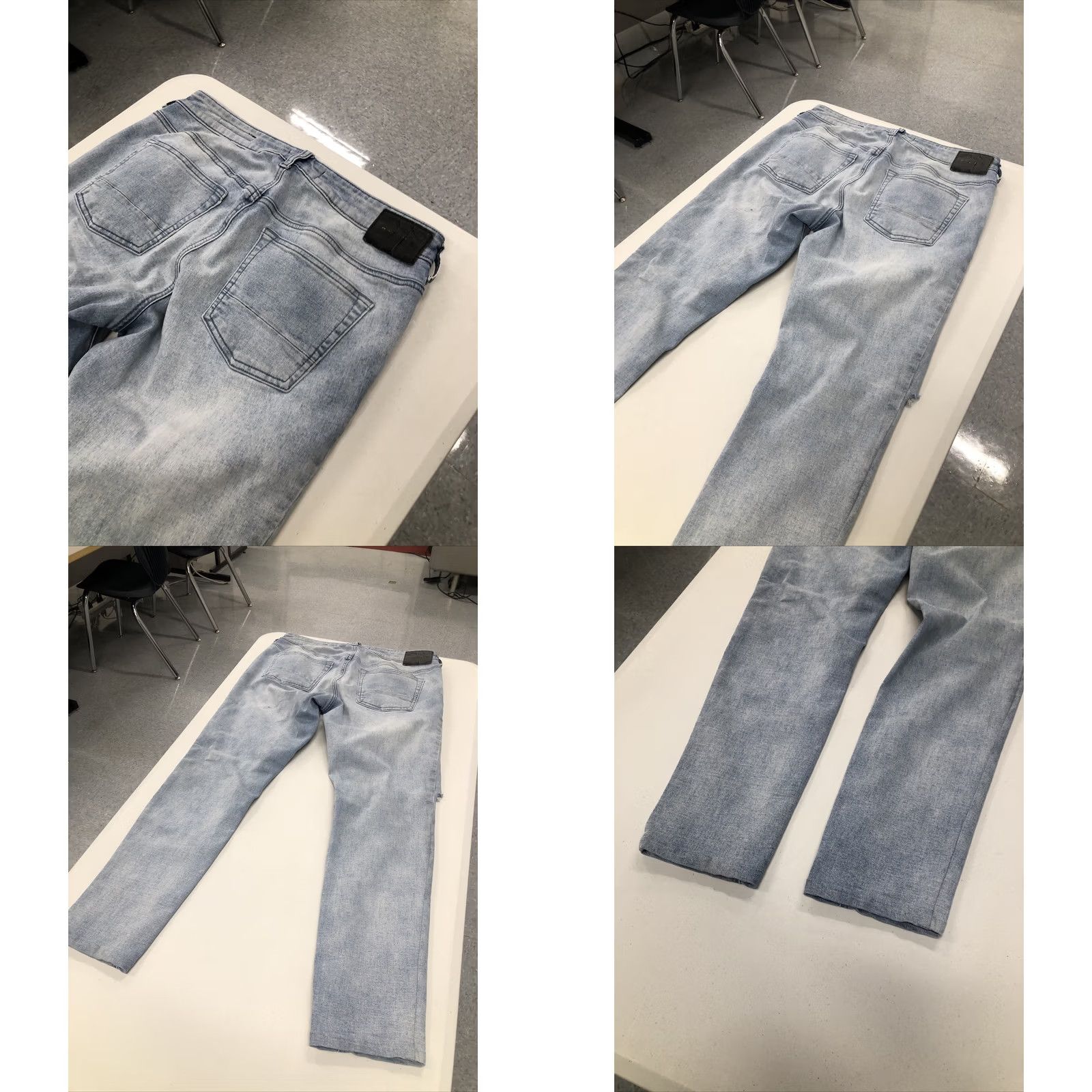 Pacsun Pacsun Jeans Mens 32x29 Skinny Light Wash Distressed Active Stretch Denim Slim Jeans Mens Size US 32 / EU 48 - 8 Thumbnail