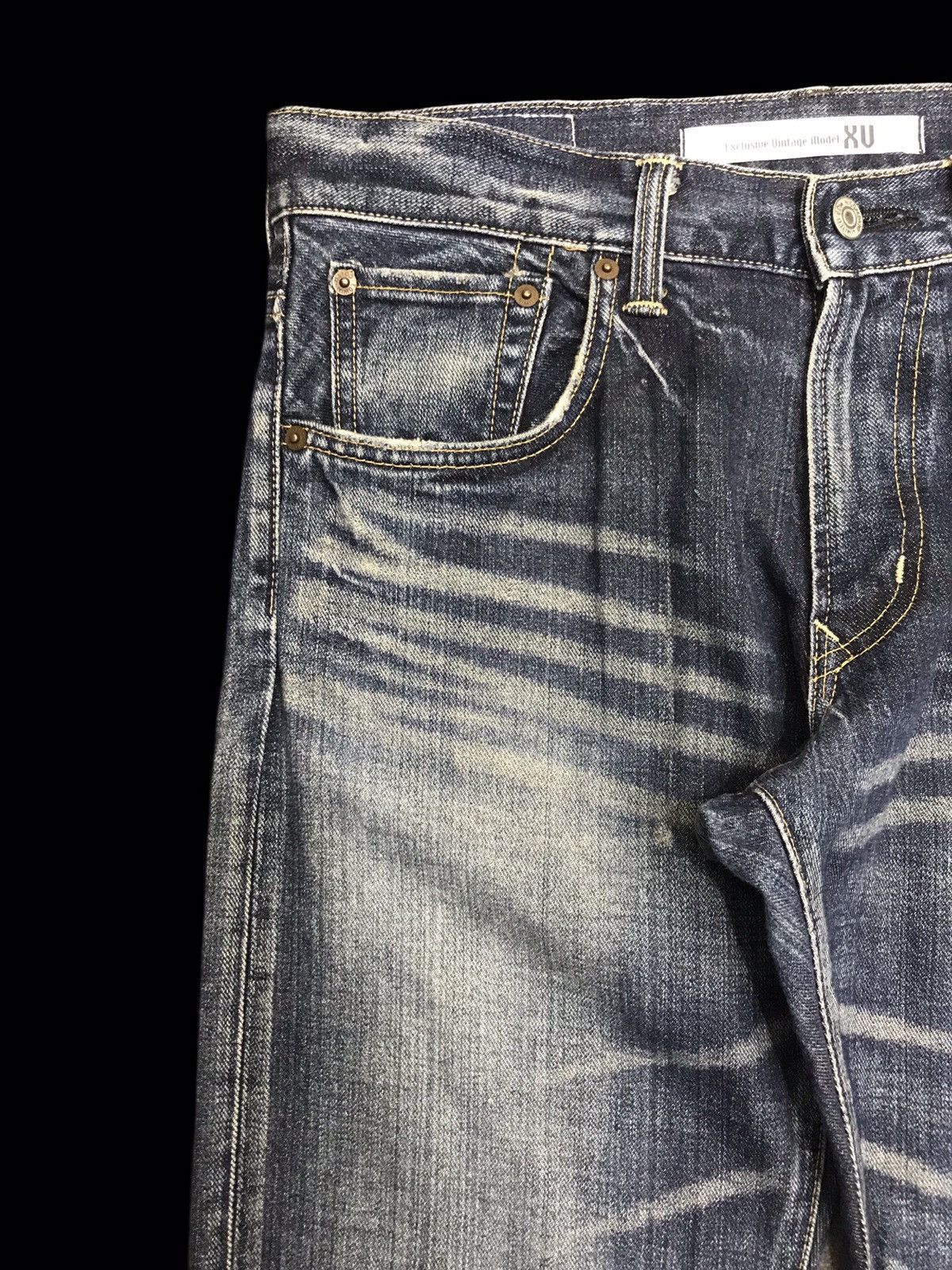 Edwin 💥90s Style💥EDWIN 403 REGULAR CRAZY FADES DENIM F403 Size US 32 / EU 48 - 5 Thumbnail