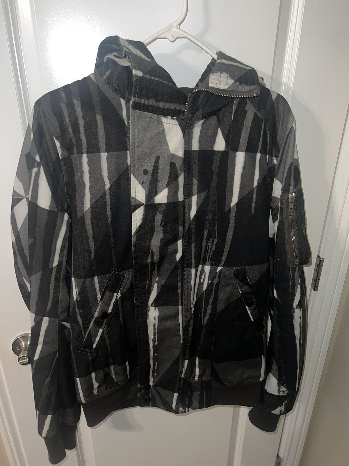 image of Rick Owens Exploder Bomber in Camo, Men's (Size Small)