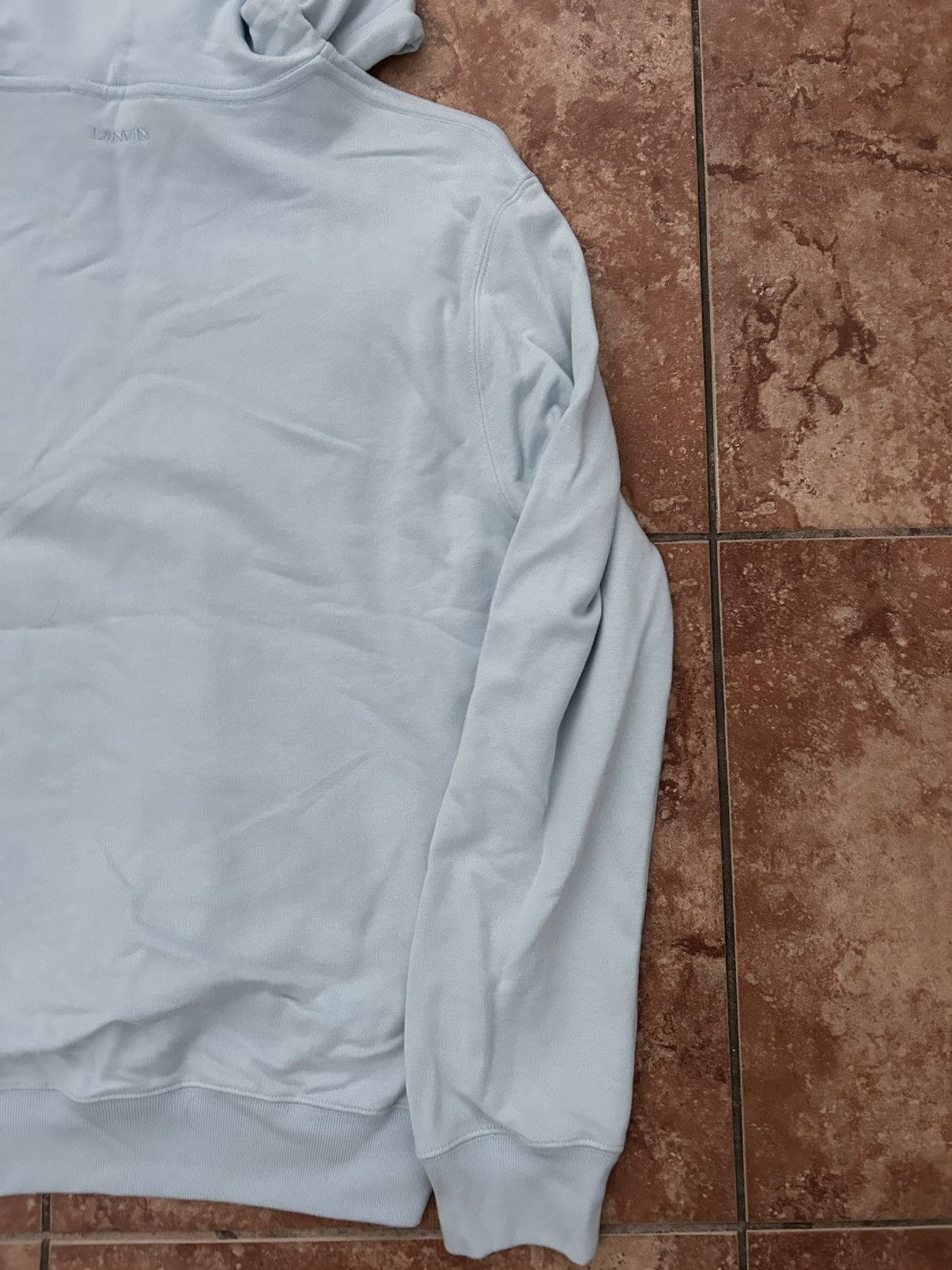 Lanvin Lanvin light blue embroidered lace logo hoodie Flawless!! Size US XXL / EU 58 / 5 - 5 Thumbnail