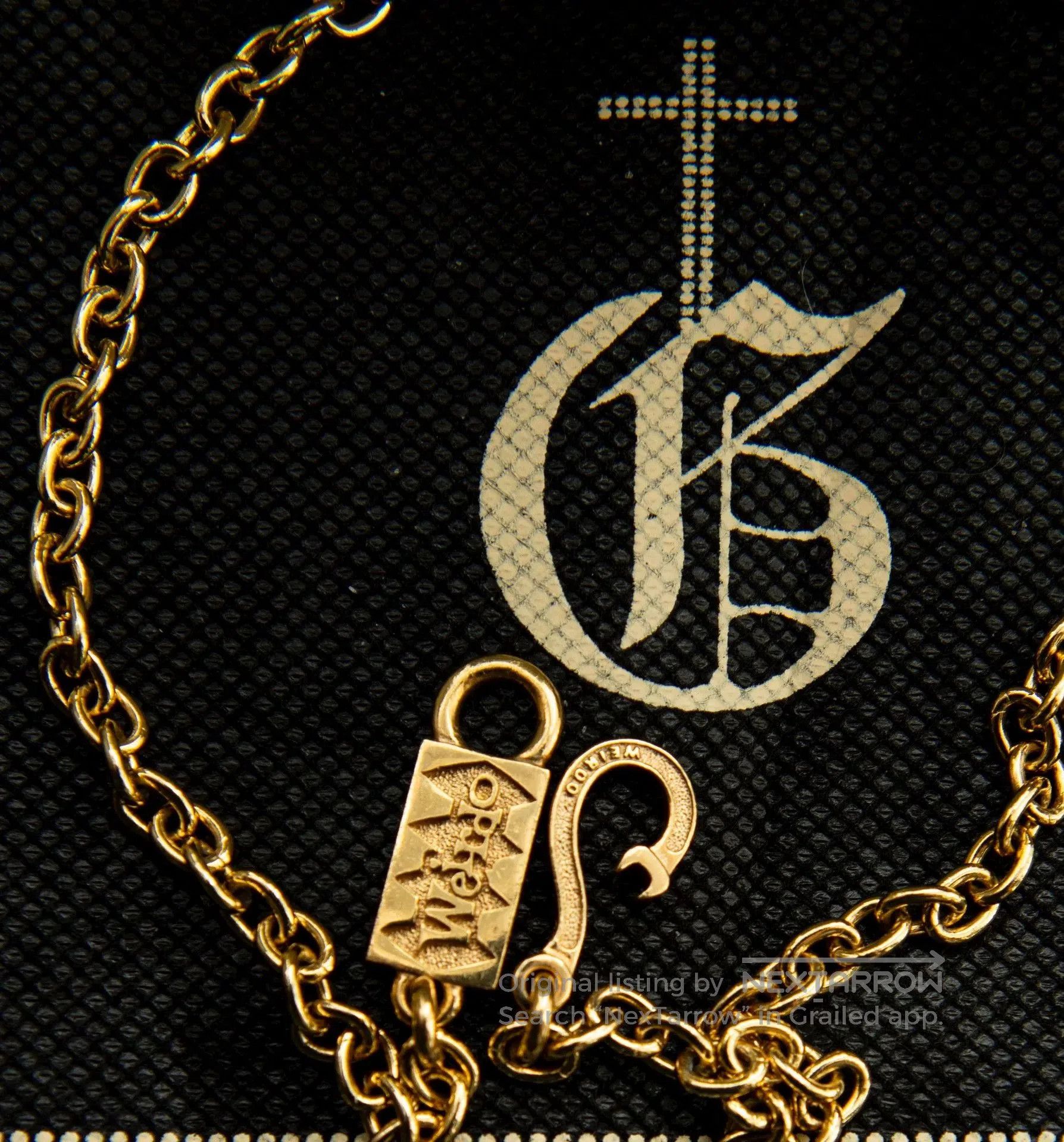 Odd Future Weirdo Wrench Logo Necklace in Gold. Size ONE SIZE - 2 Thumbnail