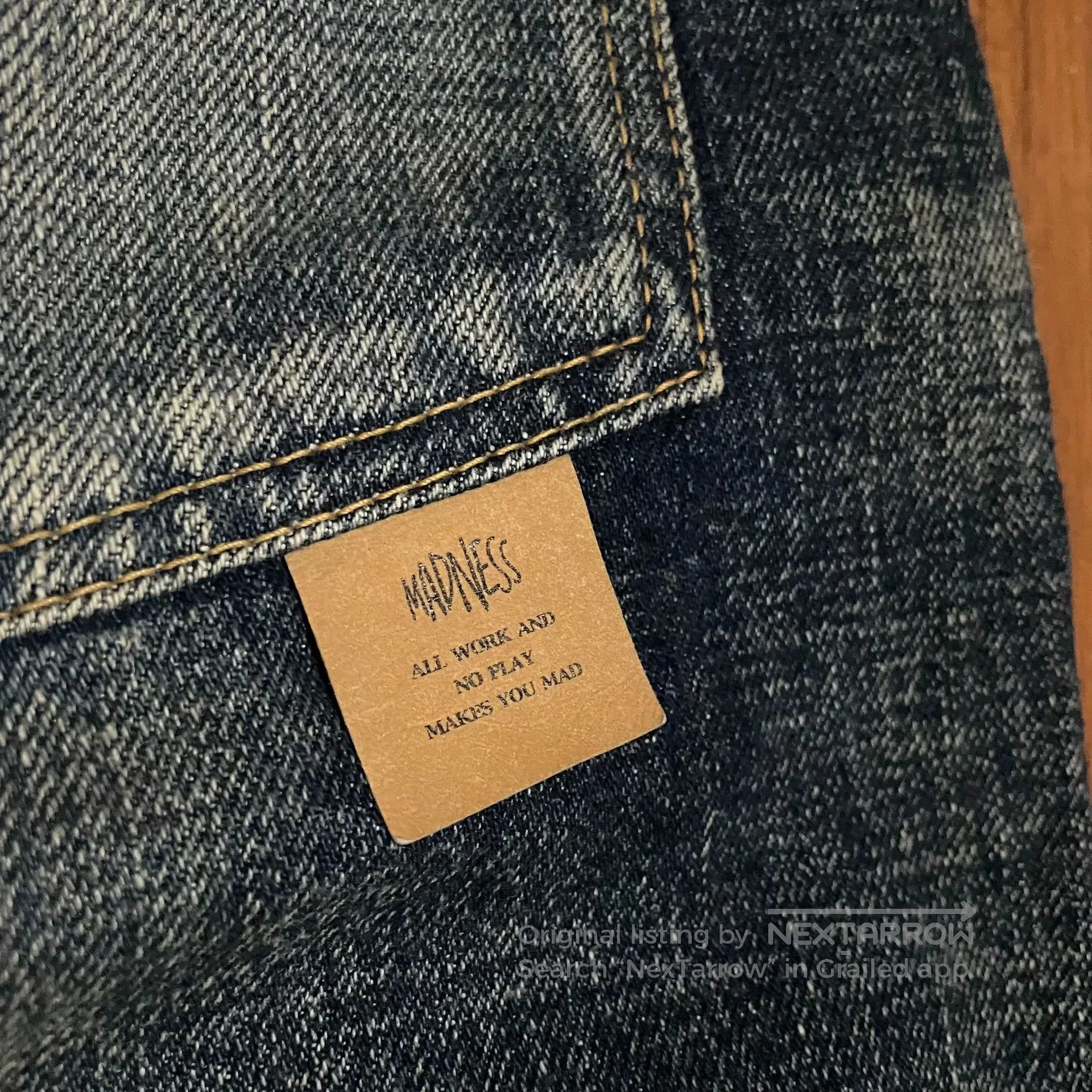 Madness MADNESS 21AW Ripped Baggy Jeans. Size US 30 / EU 46 - 5 Thumbnail