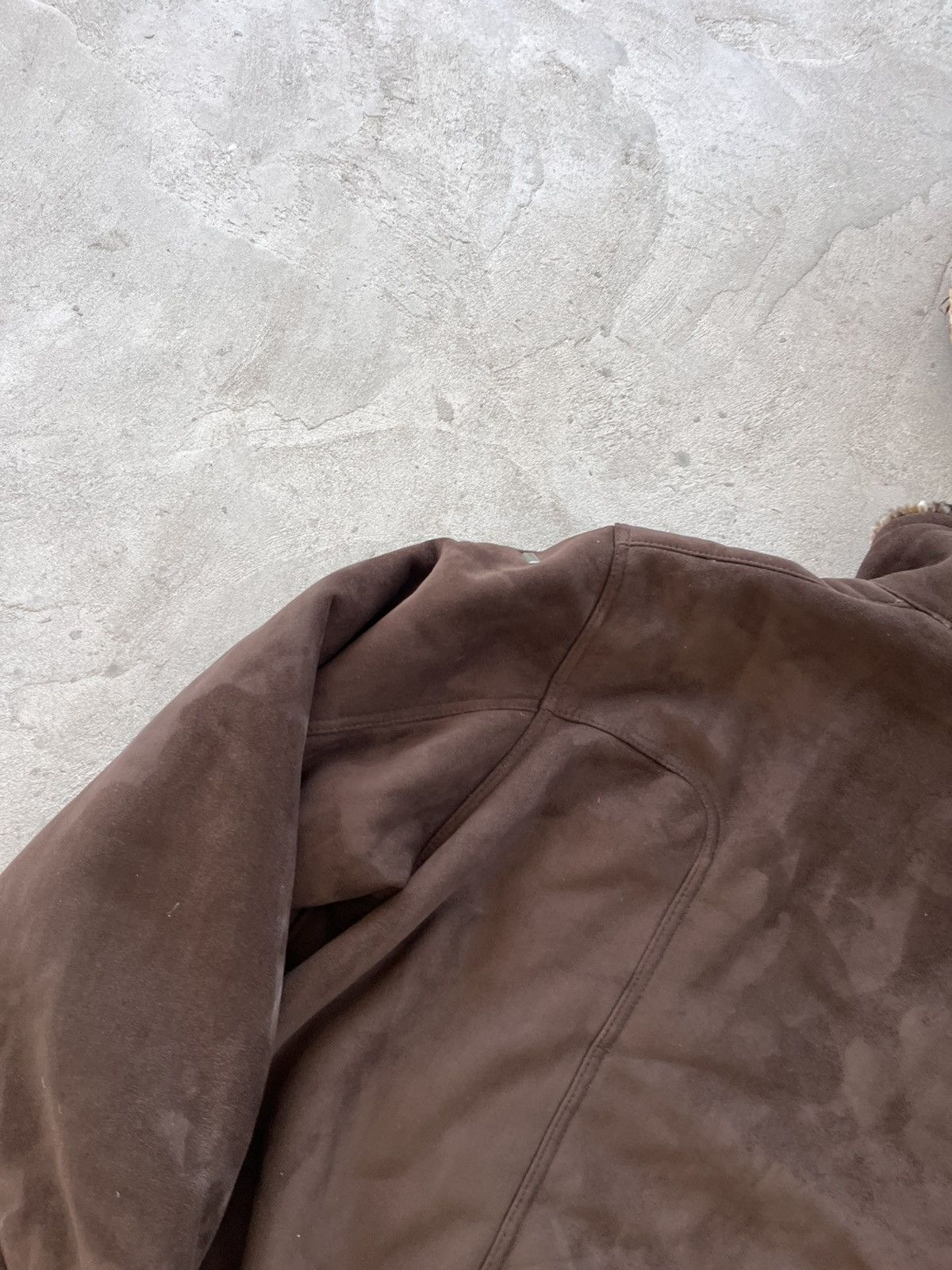 Sean John Sean John Shearling Coat Brown Jacket Faux Fur Suede Style Size US XXL / EU 58 / 5 - 14 Thumbnail