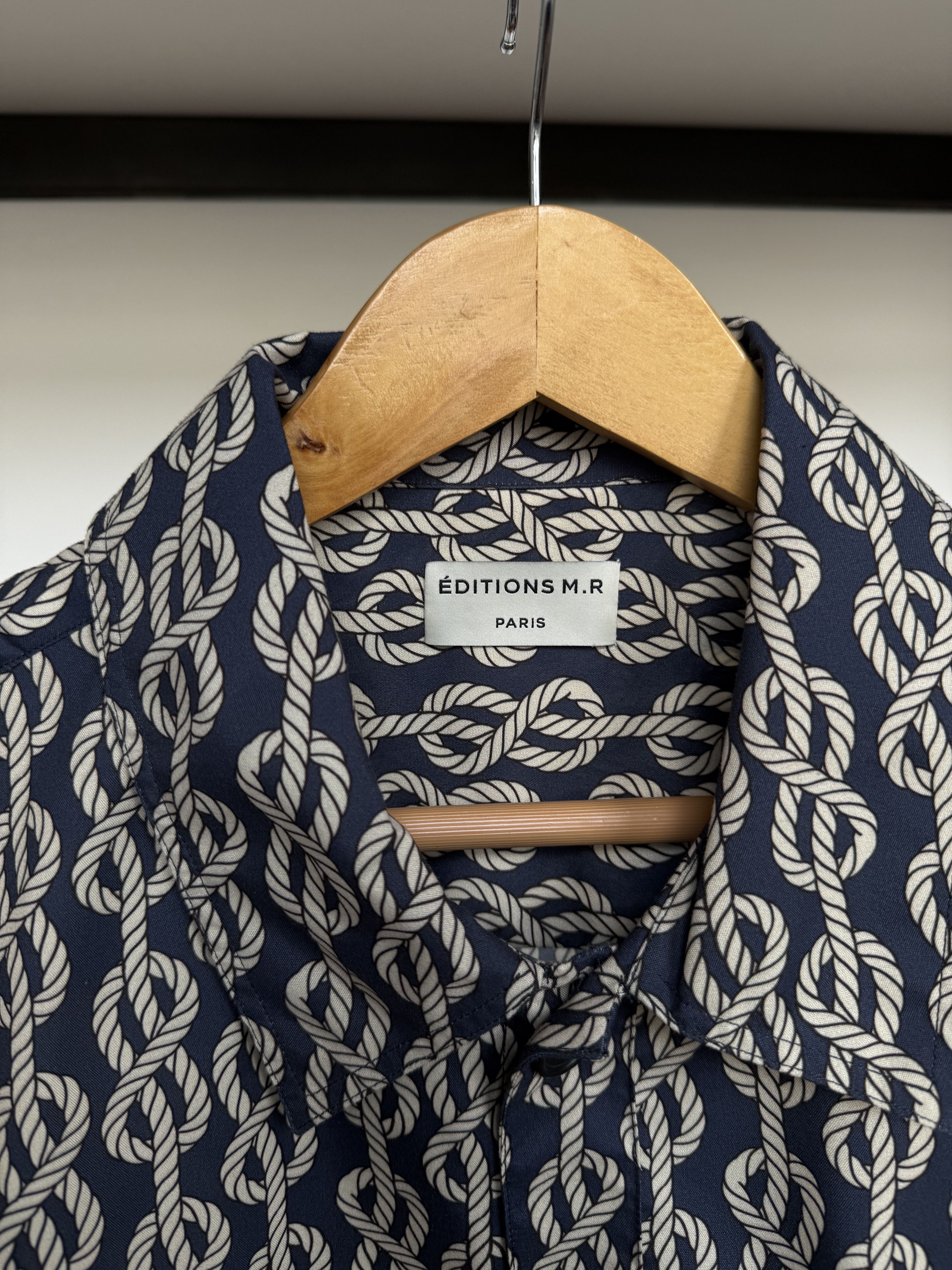 Editions M.R Knotted Rope-Print Technical-Poplin Shirt Size US S / EU 44-46 / 1 - 2 Thumbnail