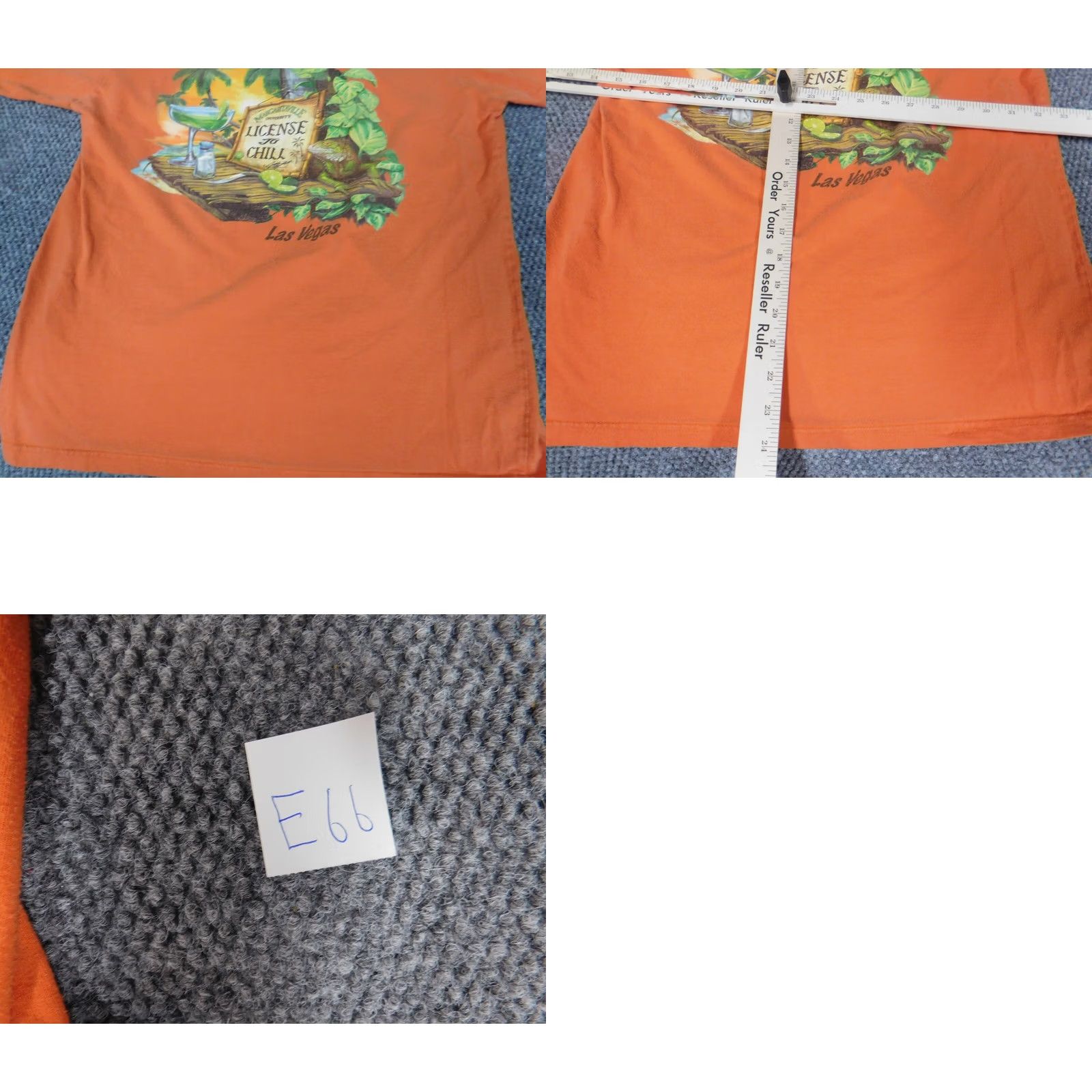 Vintage Margaritaville Mens T-Shirt Orange Short Sleeve Henley Cotton Spandex Logo Parrot Classic 90s? No, not applicable (remove). Size US M / EU 48-50 / 2 - 9 Thumbnail