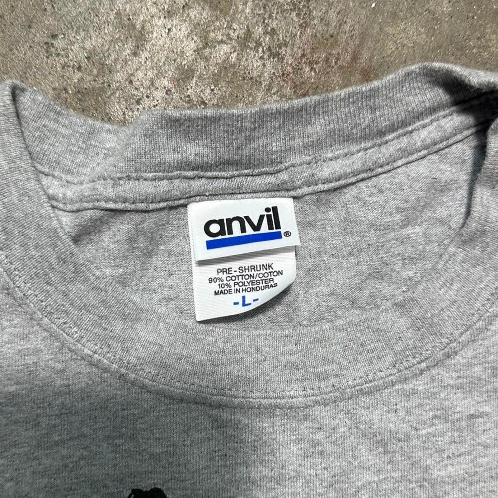 Anvil Vintage 90s Shipwrecks of The Great Lakes Tee Grey AOP Shirt Size US L / EU 52-54 / 3 - 5 Thumbnail