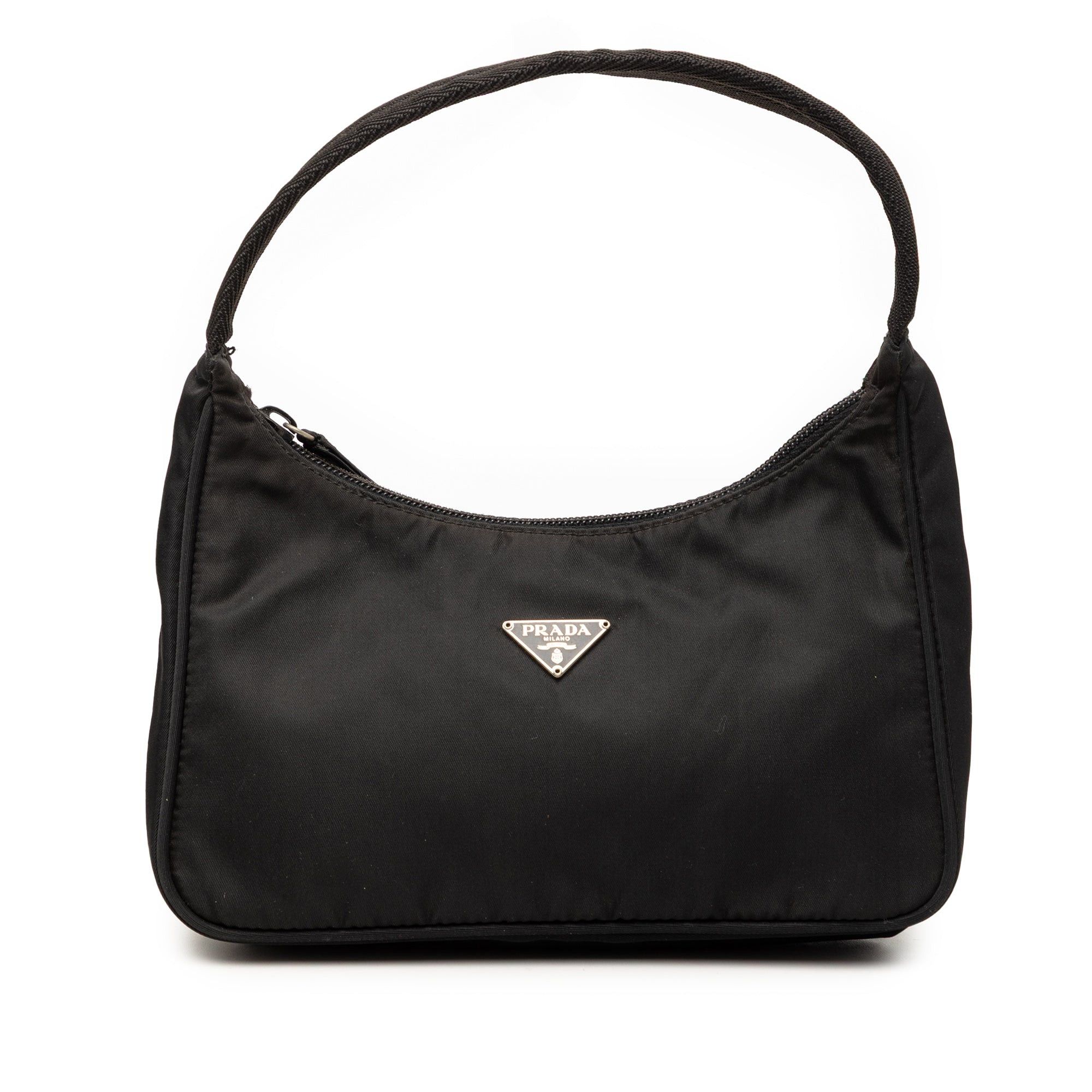 Prada Mini Tessuto Sport Shoulder Bag in Black, Women's