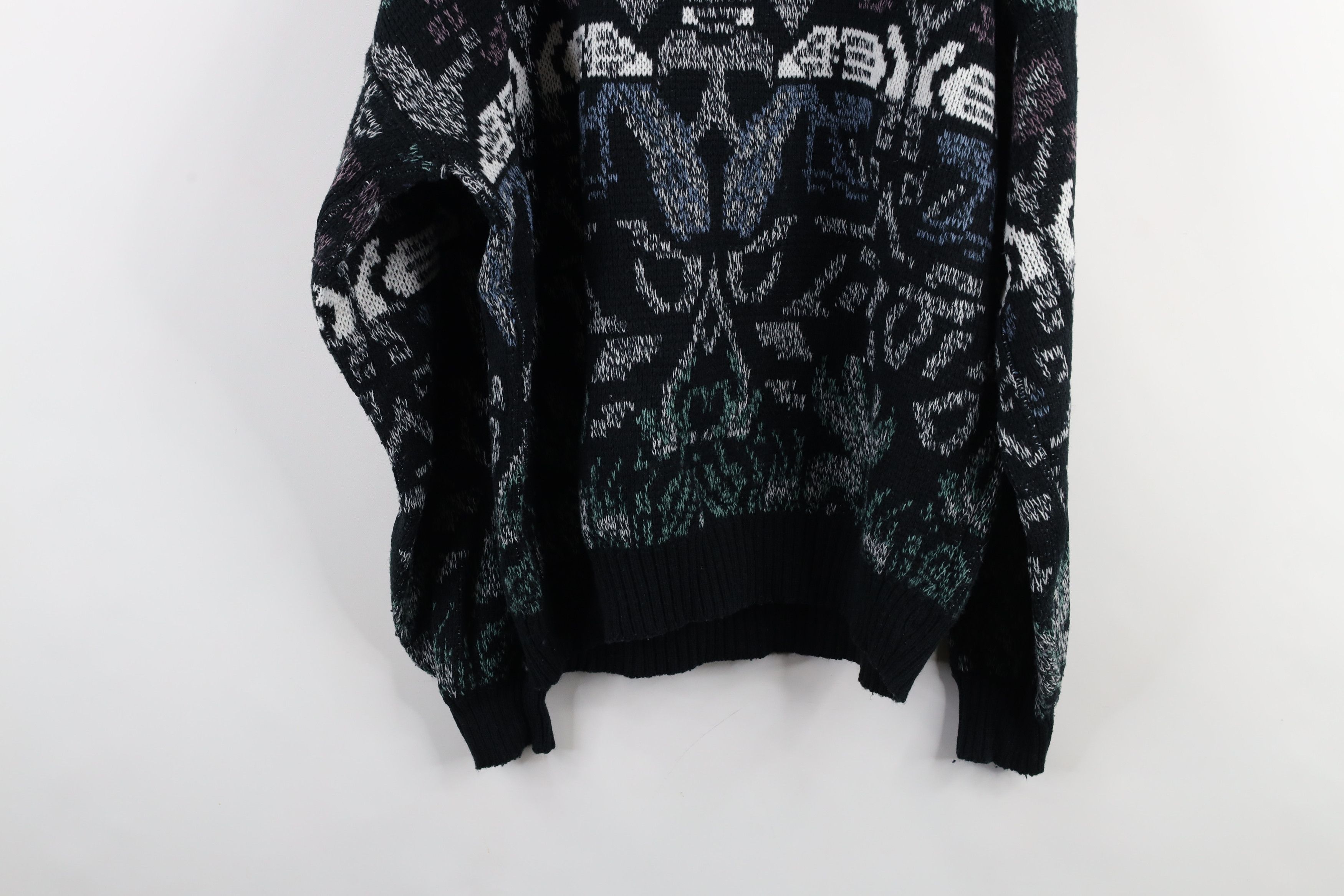 Vintage Vintage 90s Coogi Style Bassmaster Abstract Knit Sweater Size US L / EU 52-54 / 3 - 10 Thumbnail