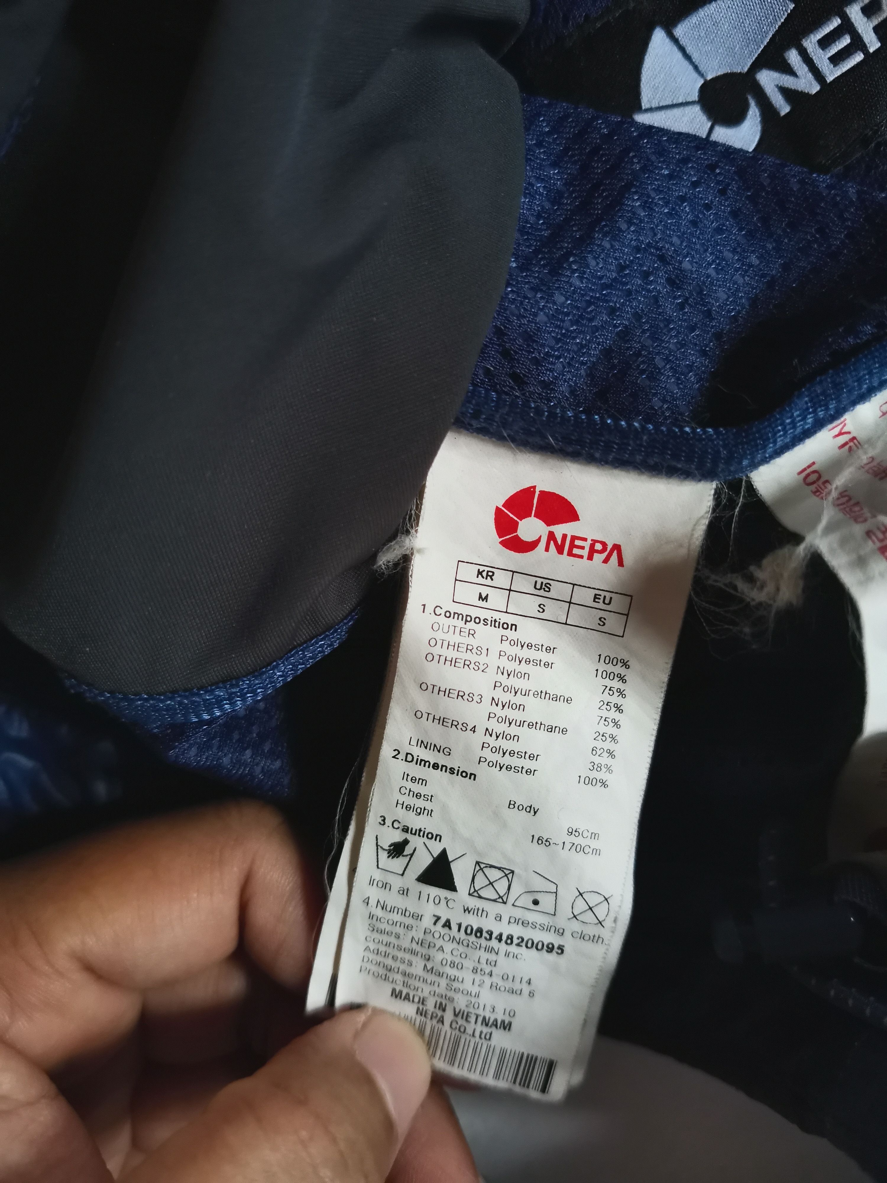 Designer × Vintage Vintage Nepa Windbreaker Jacket Size US L / EU 52-54 / 3 - 8 Thumbnail