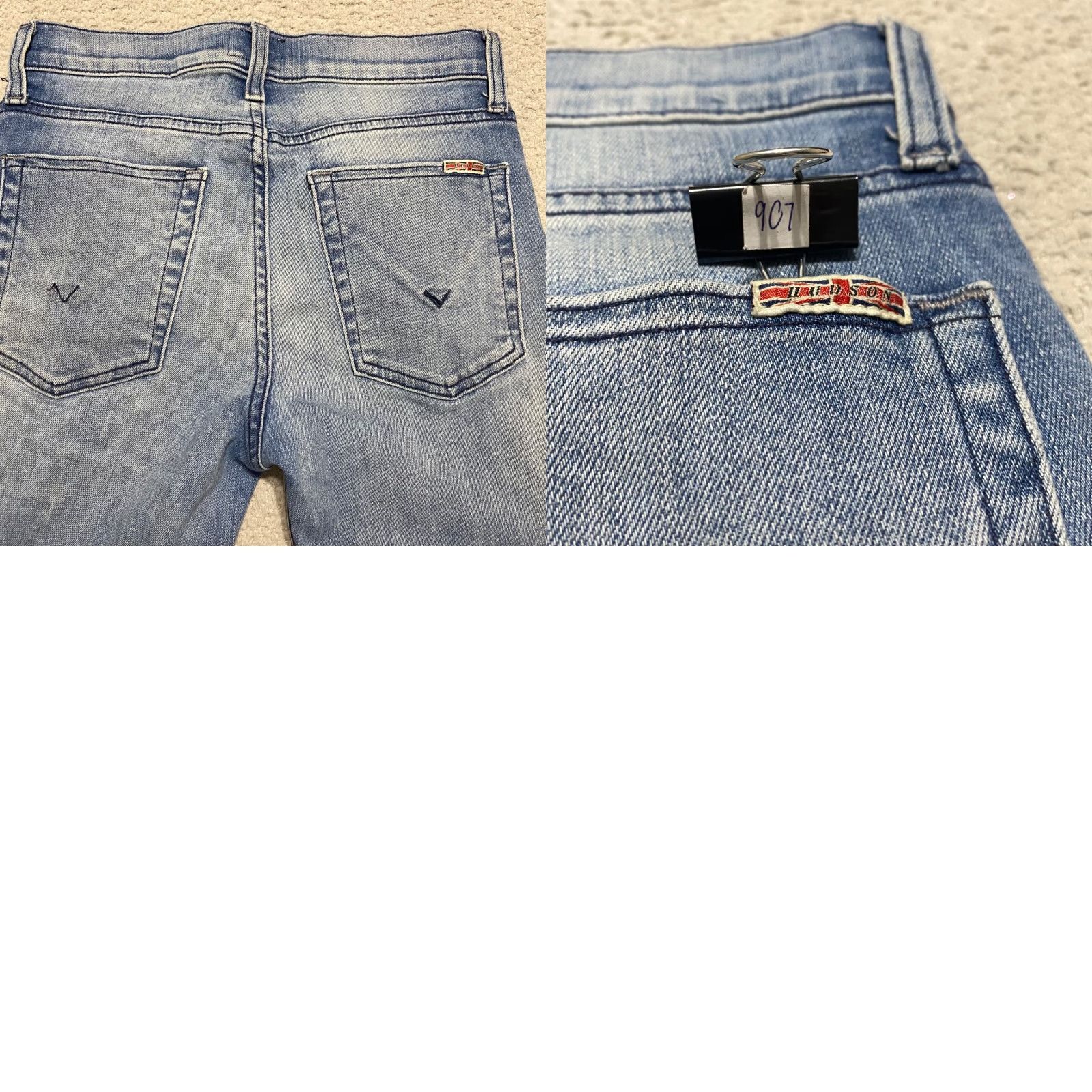Hudson Hudson Jeans Womens sz 25 Jeans Blue Denim Medium Wash Capri Mid Rise Capris Womens Jeans Size 42" / US 20 - 9 Thumbnail