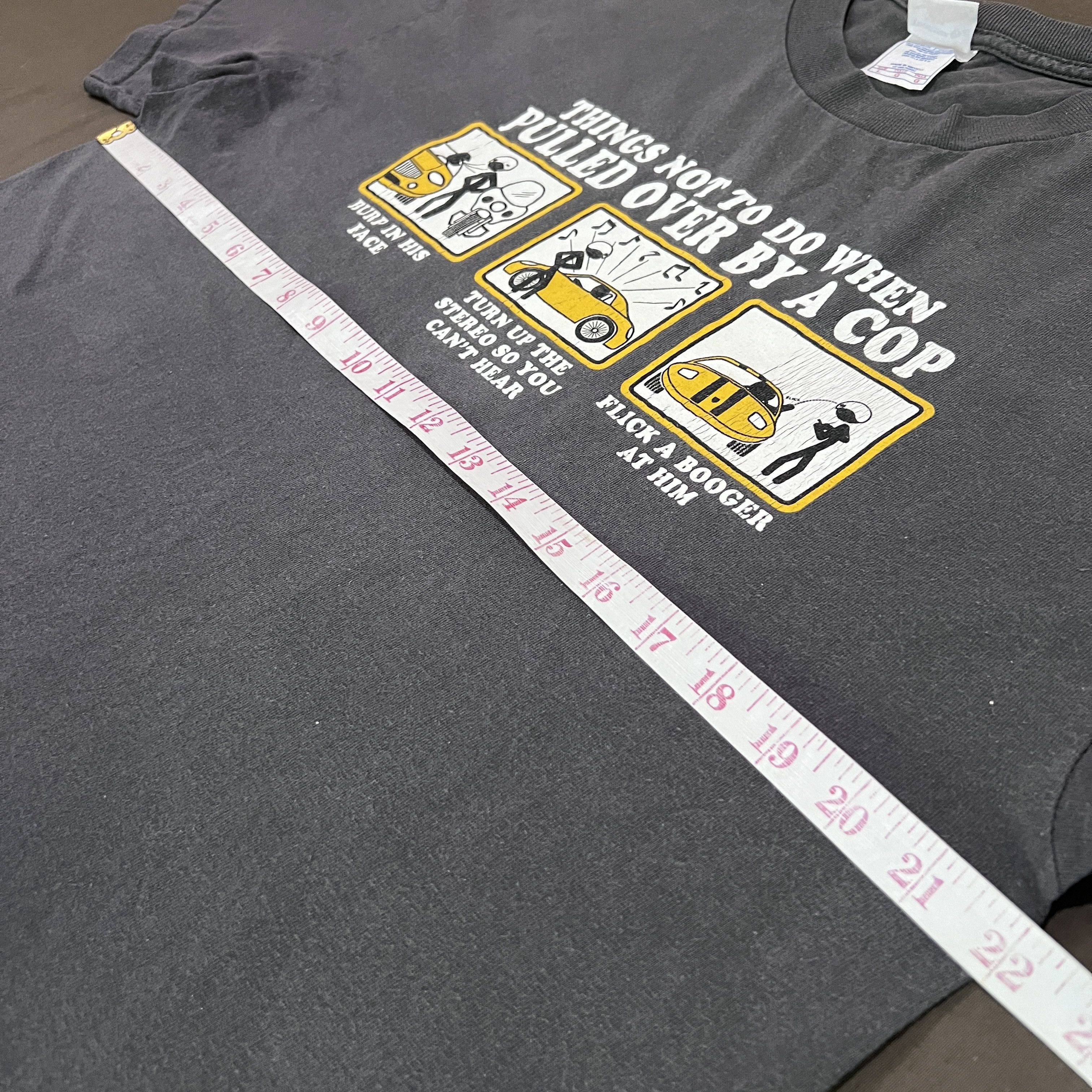 Vintage Vintage Y2K Things Not To Say To A Cop Funny Tee Size US L / EU 52-54 / 3 - 6 Thumbnail