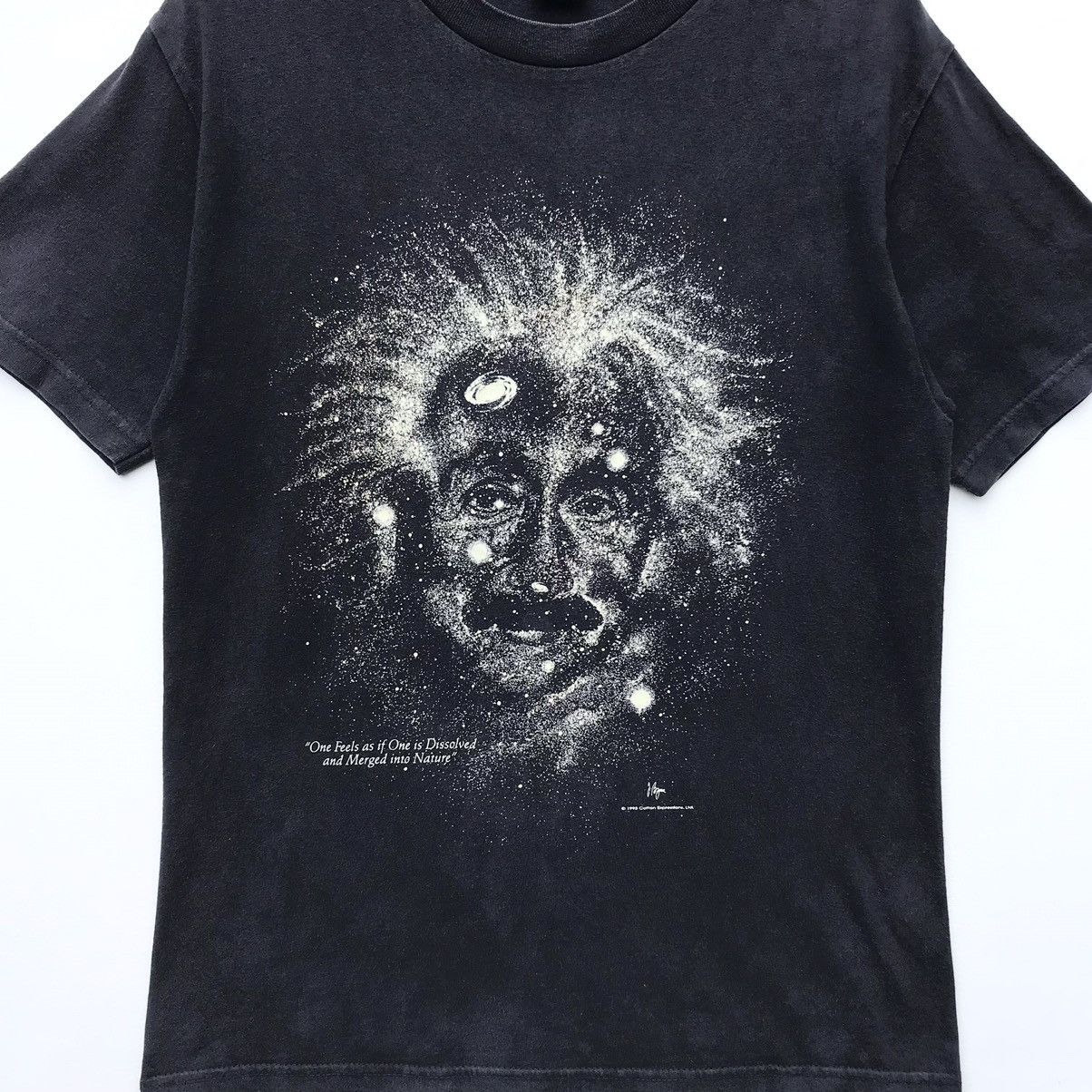 Vintage Vintage 90s Albert Einstein Glow In The Dark Tee Sun Faded Size US M / EU 48-50 / 2 - 13 Thumbnail