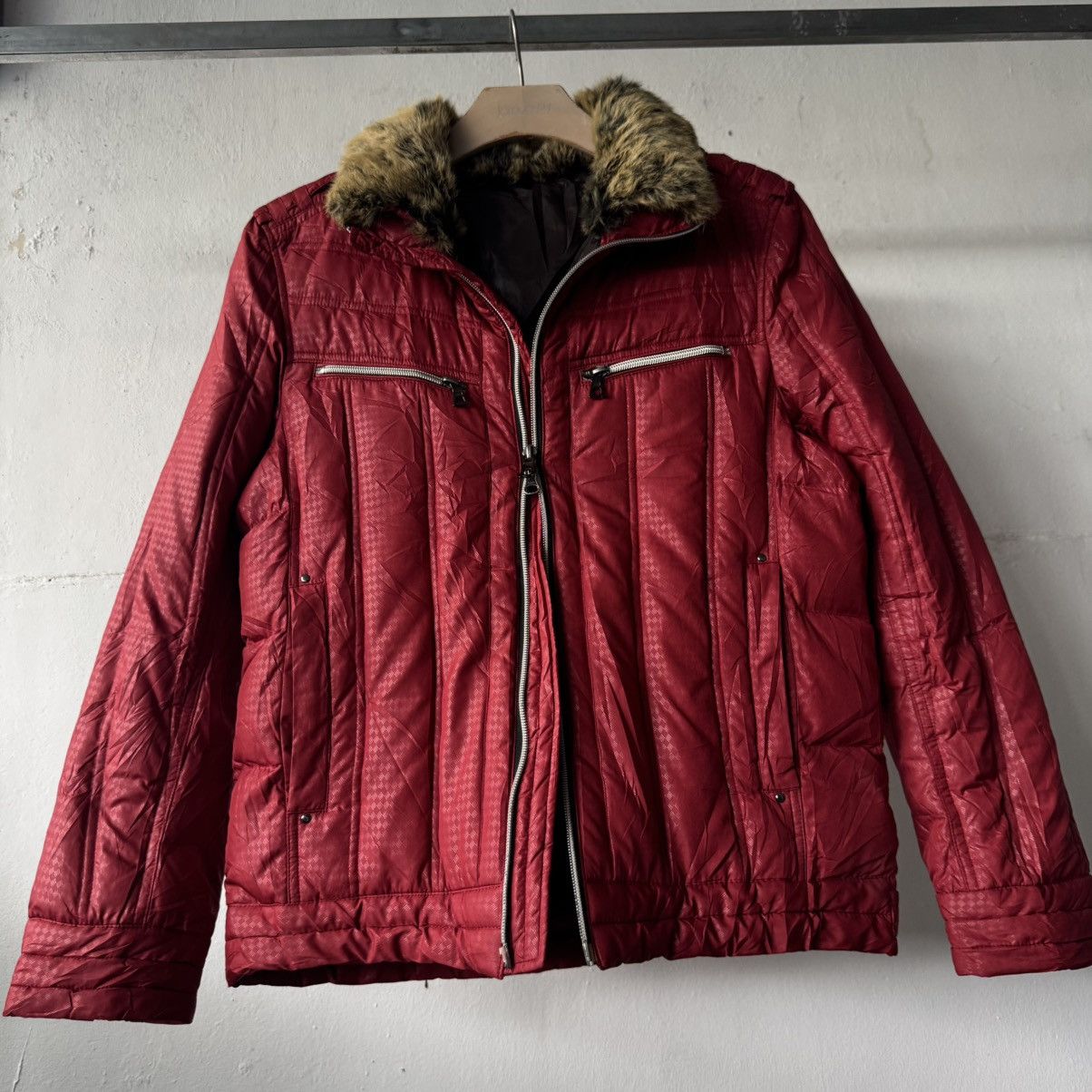 If Six Was Nine Jun Men Japanese Brand Puffer Fur Vkei Riding Jacket Size US M / EU 48-50 / 2 - 8 Thumbnail