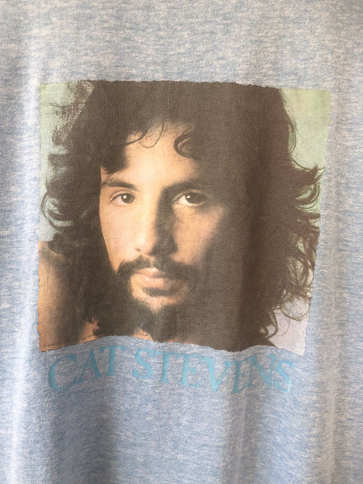 Band Tees × Vintage Vintage 70s CAT STEVENS Rock Legend Band Tee Size US S / EU 44-46 / 1 - 3 Thumbnail