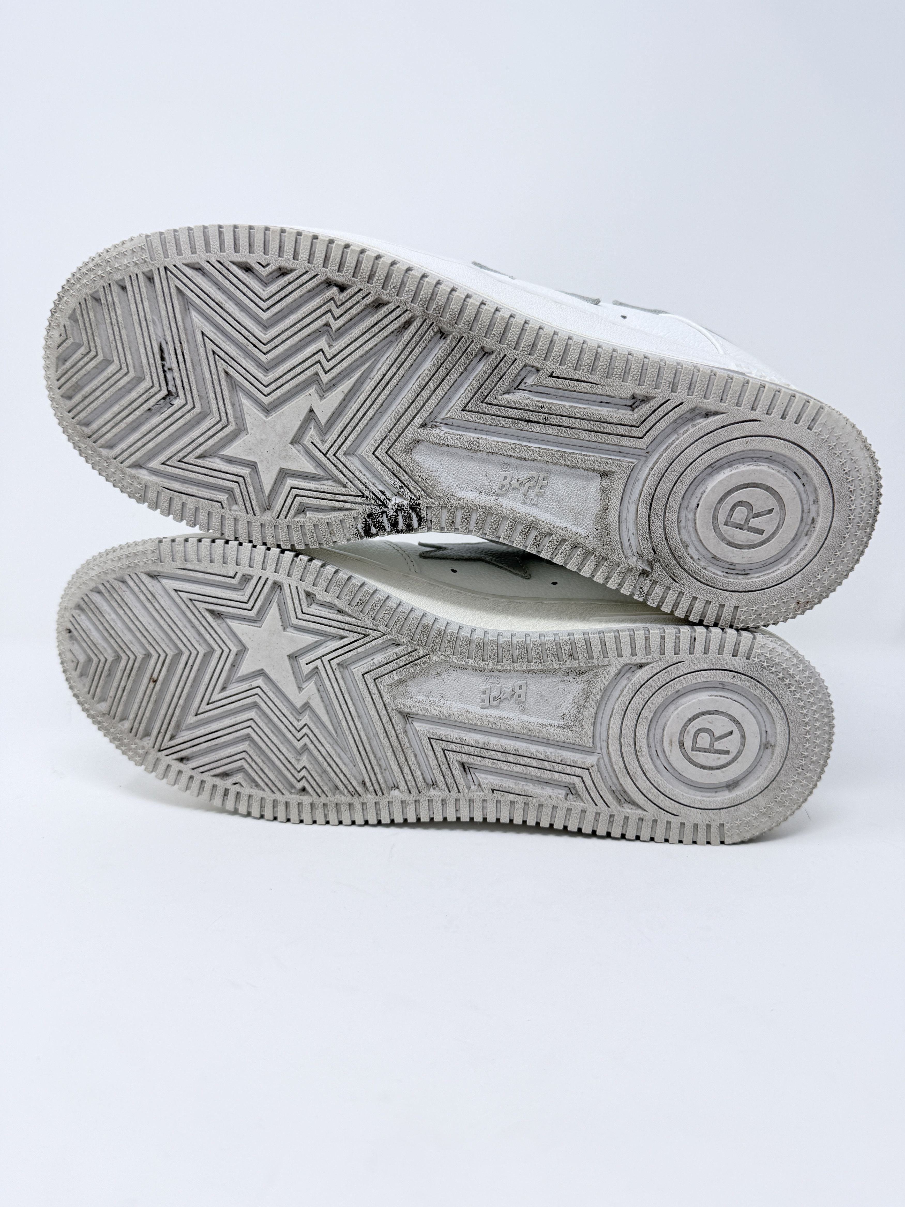 Bape × JJJJound JJJJound Bapesta OG Low White Gray Size US 9 / EU 42 - 8 Thumbnail