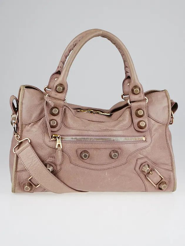 Balenciaga Balenciaga Parme LambskinLeather Giant21 RoseGold Motorcycle Size ONE SIZE - 1 Thumbnail