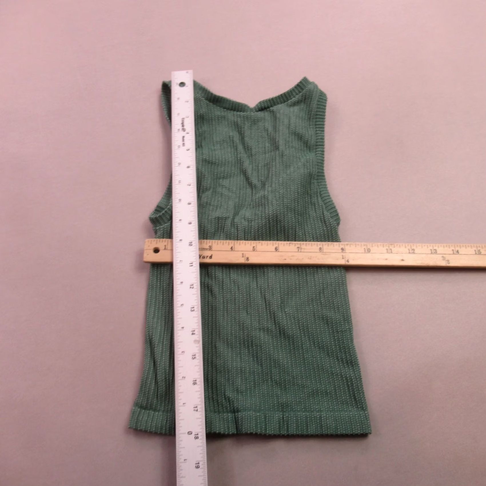 Free People Free People Shirt Womens XS Sleeveless Pullover V Neck Casual Green Size XS / US 0-2 / IT 36-38 - 7 Thumbnail