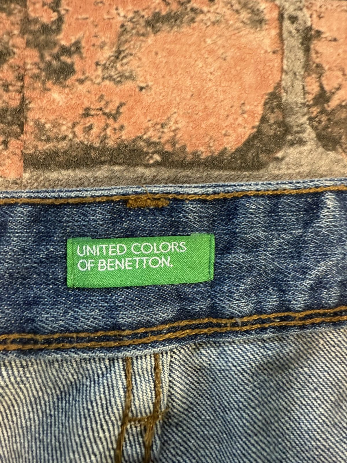 Benetton × Vintage 90’s BENETTON RARE ITALIAN CASUAL Y2K LOGO RETRO DENIM PANTS Size US 30 / EU 46 - 10 Thumbnail