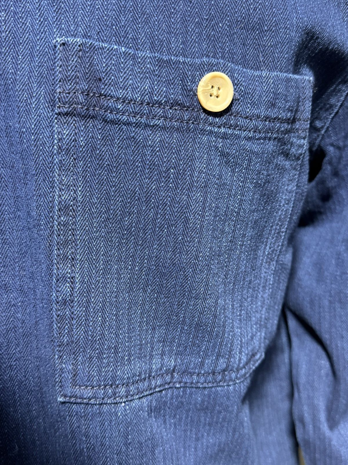 Folk Folk Patch Blue Denim Size Extra Large Overshirt Size US XL / EU 56 / 4 - 3 Thumbnail