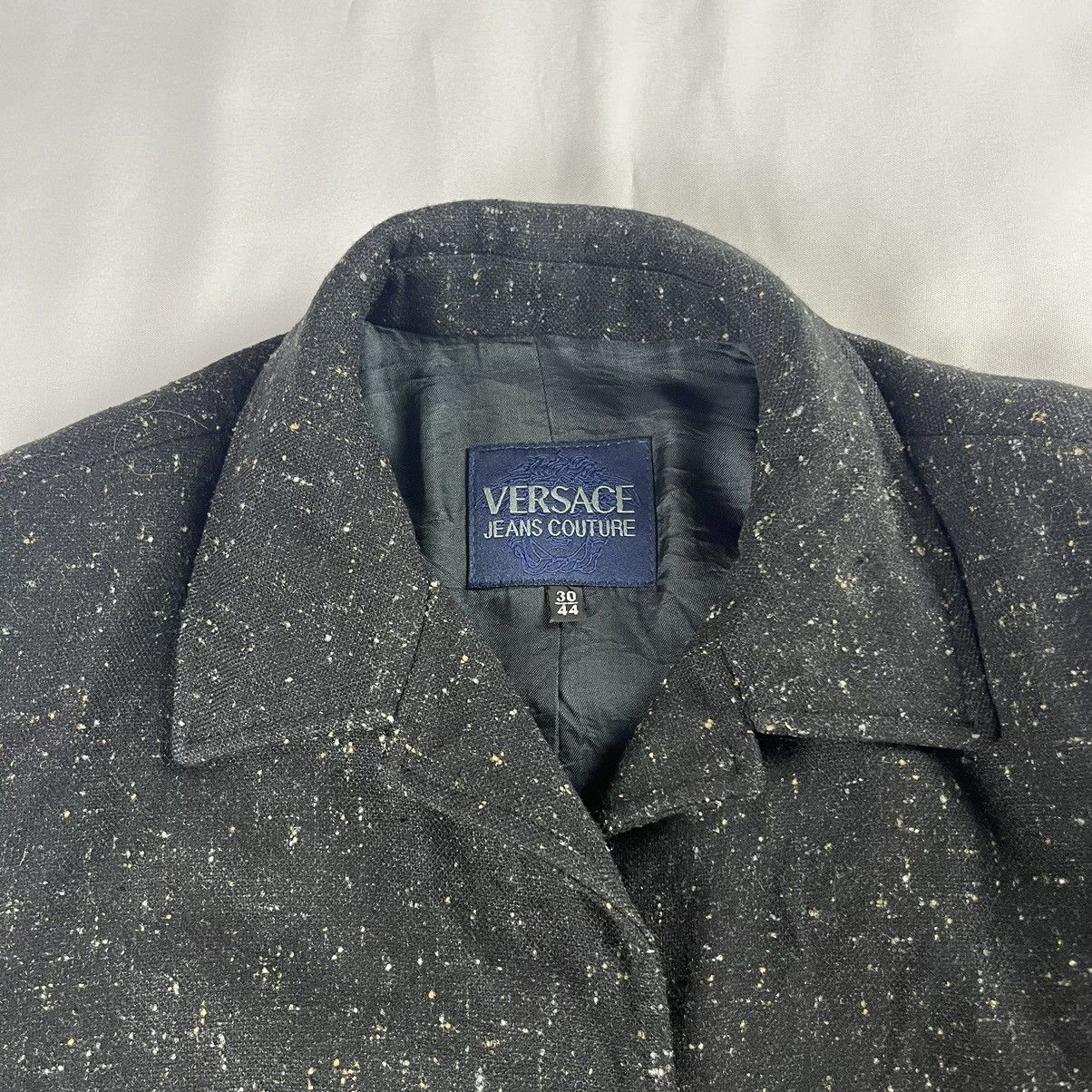 Versace Jeans Couture × Vintage Versace Jeans Couture Wool Coat 90s Women’s Made in Italy Size M / US 6-8 / IT 42-44 - 4 Thumbnail