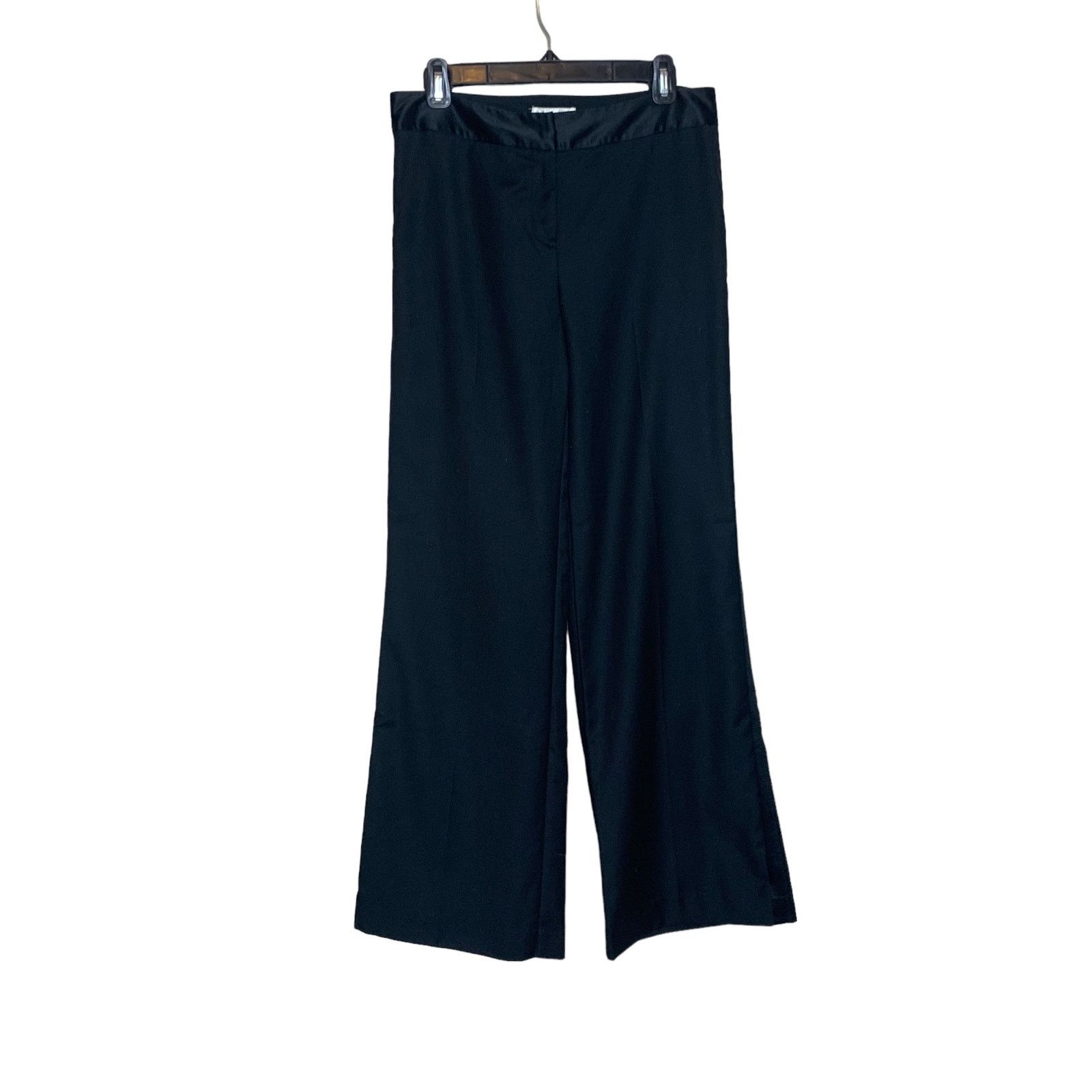 Isaac Mizrahi Isaac Mizrahi black wide leg dress tuxedo dress pants size 4 Size 27" / US 4 / IT 40 - 6 Thumbnail