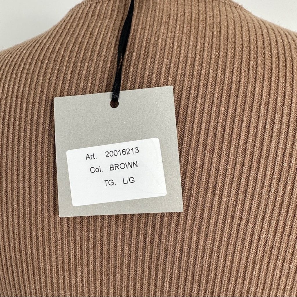 Other Niccolai Women's Ribbed Knit Sweater Long Sleeve Brown Large Size L / US 10 / IT 46 - 5 Thumbnail