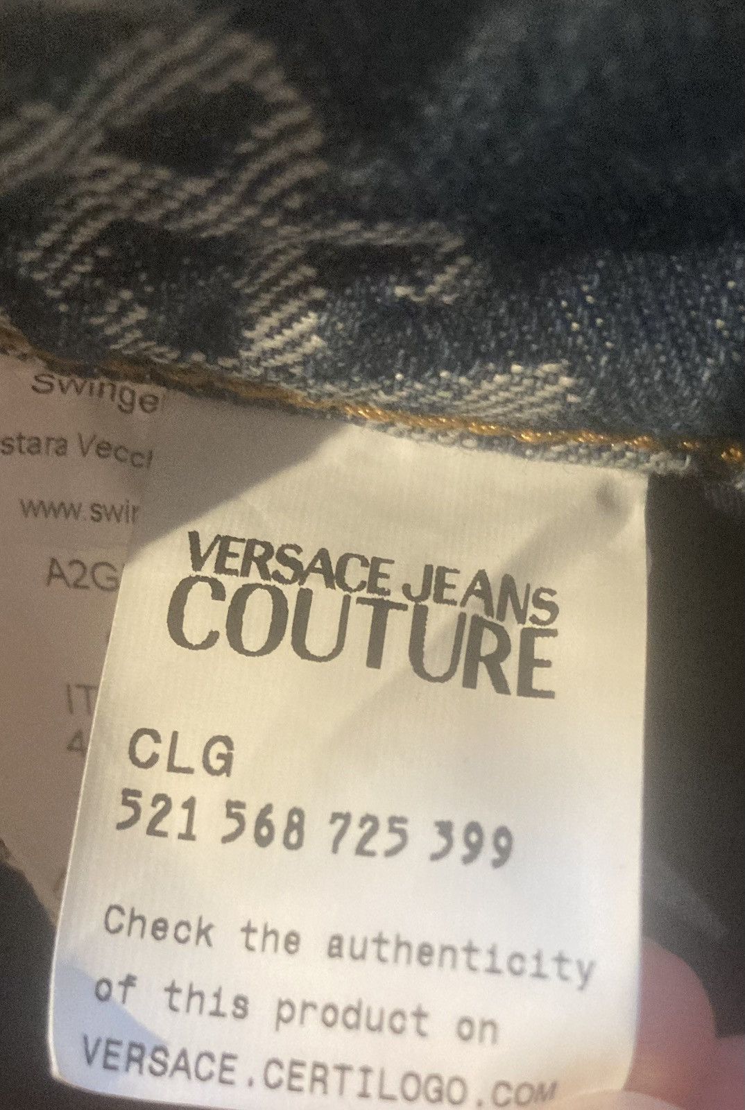 Versace Blue Versace monogram all over print jeans baggy denim Size US 30 / EU 46 - 5 Thumbnail