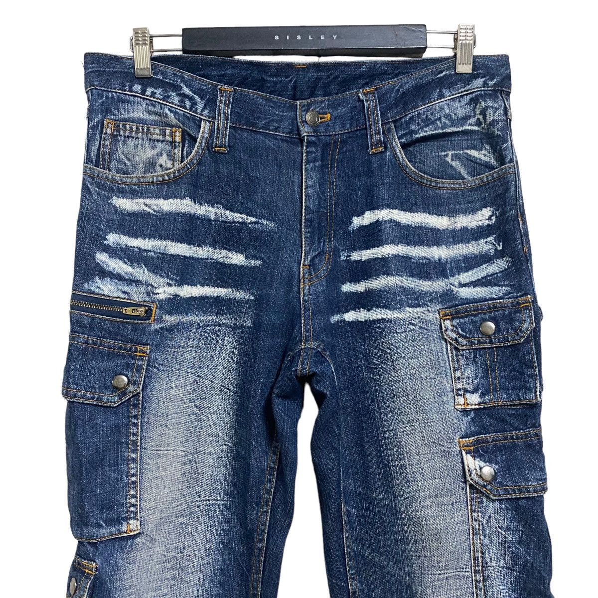 Japanese Brand Japanese Brand Vomanie Denim Cargo Pants Size US 34 / EU 50 - 7 Thumbnail