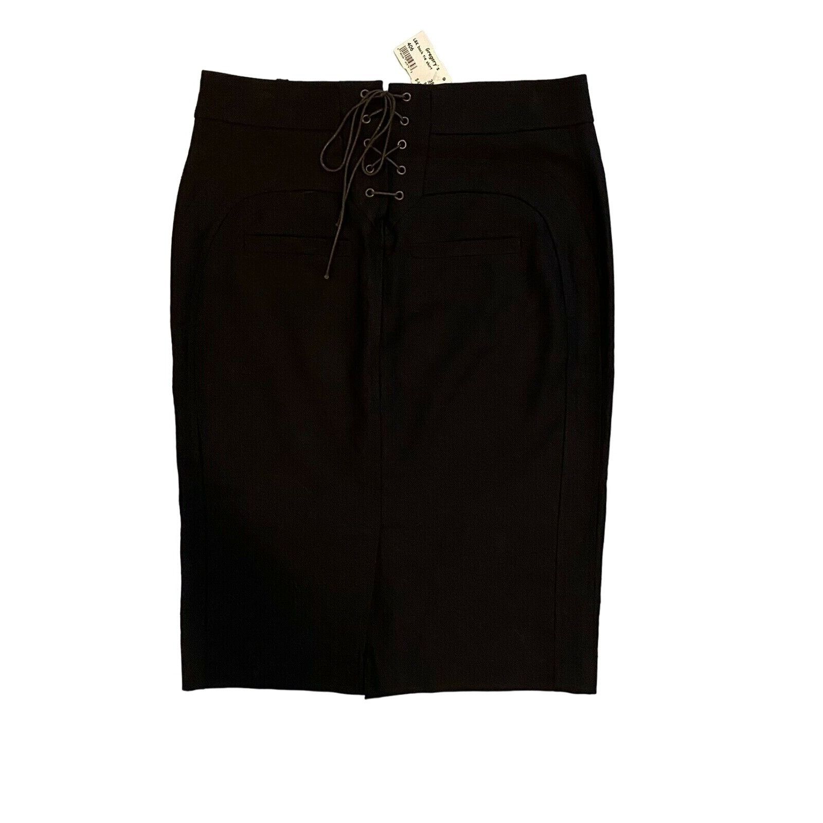 Vintage $495 NWT VTG Lou Barok Paris LBK 38 6/8 Corset Tie Skirt Pen Size 28" / US 6 / IT 42 - 1 Thumbnail