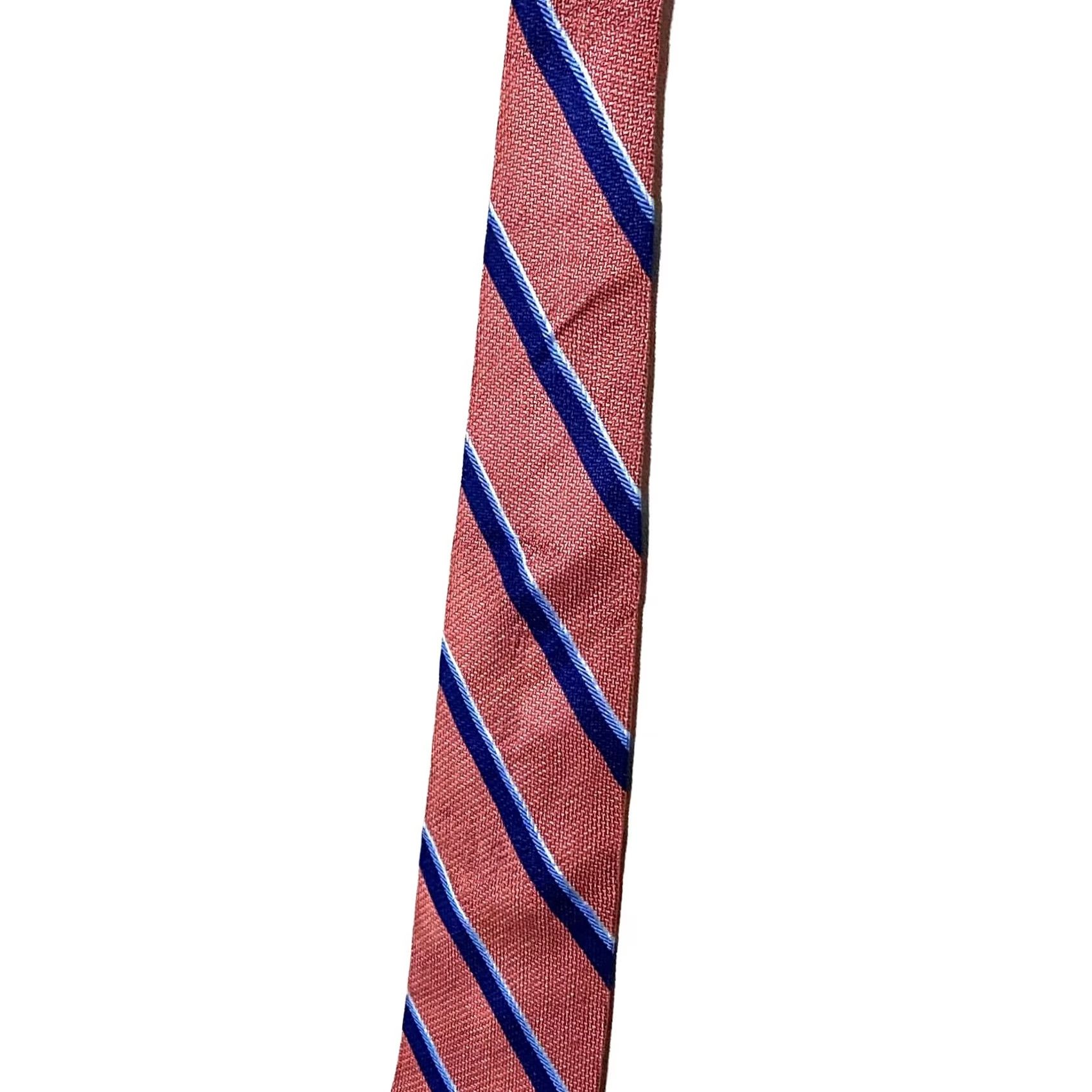 Brooks Brothers Brooks Brothers Mens Tie Pink Blue Striped Preppy Old Money Professional Neck Tie Size ONE SIZE - 2 Thumbnail
