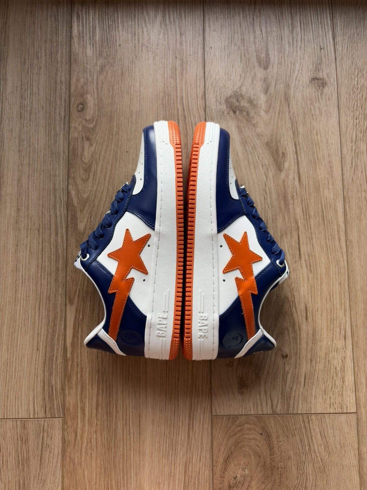 Bape A Bathing Ape Bape Sta #3 M2 White Blue Orange US 7 Size US 7 / EU 40 - 7 Thumbnail
