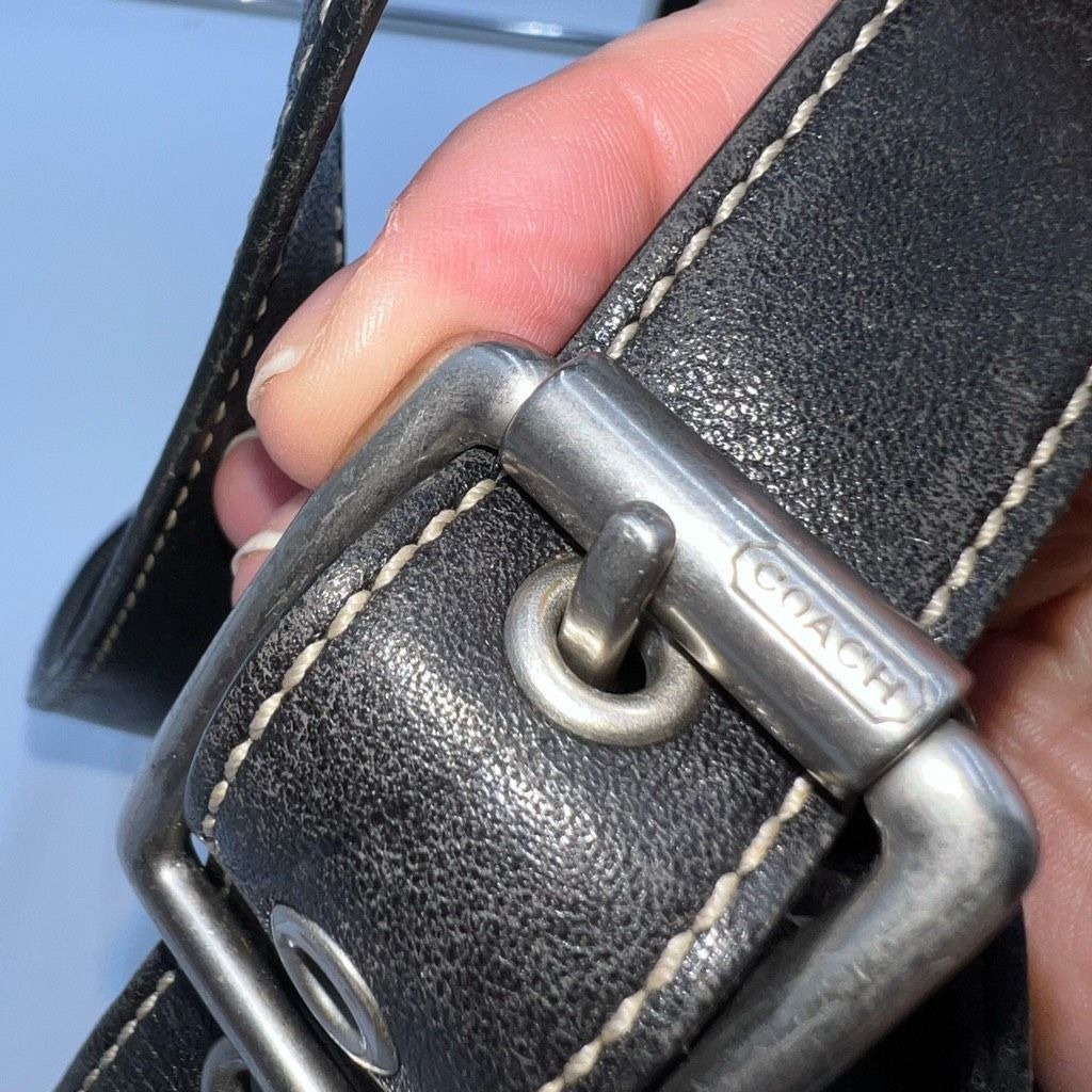 Coach Coach Vintage Hamptons Black Leather Bag Size ONE SIZE - 3 Thumbnail