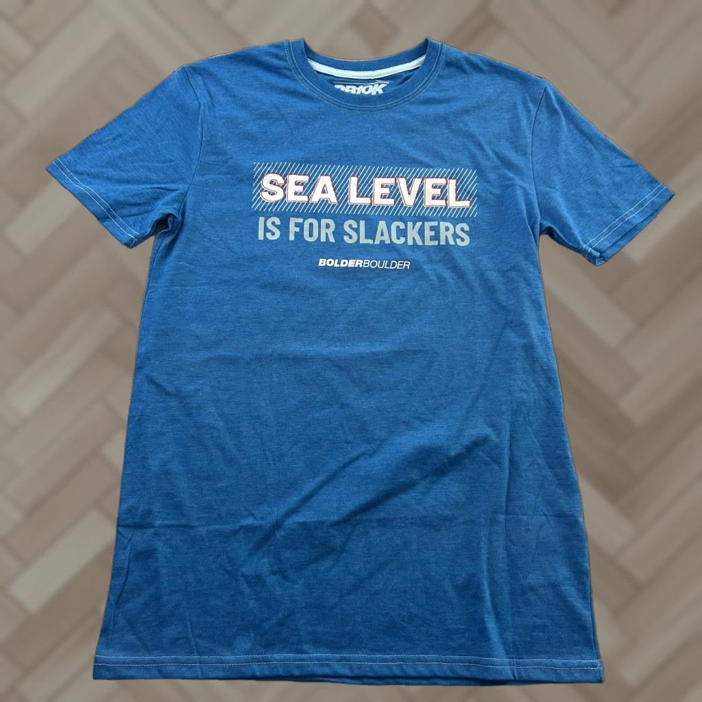 Vintage Bolder Boulder Shirt Men's Small Short Sleeve T Shirt Sea Level Is For Slackers Size US S / EU 44-46 / 1 - 1 Thumbnail