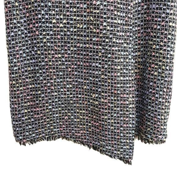 Vintage 90's Carlucci Wrap Skirt Sz 10 Embroidery Plaid Pastel Rainb Size 32" / US 10 / IT 46 - 6 Thumbnail
