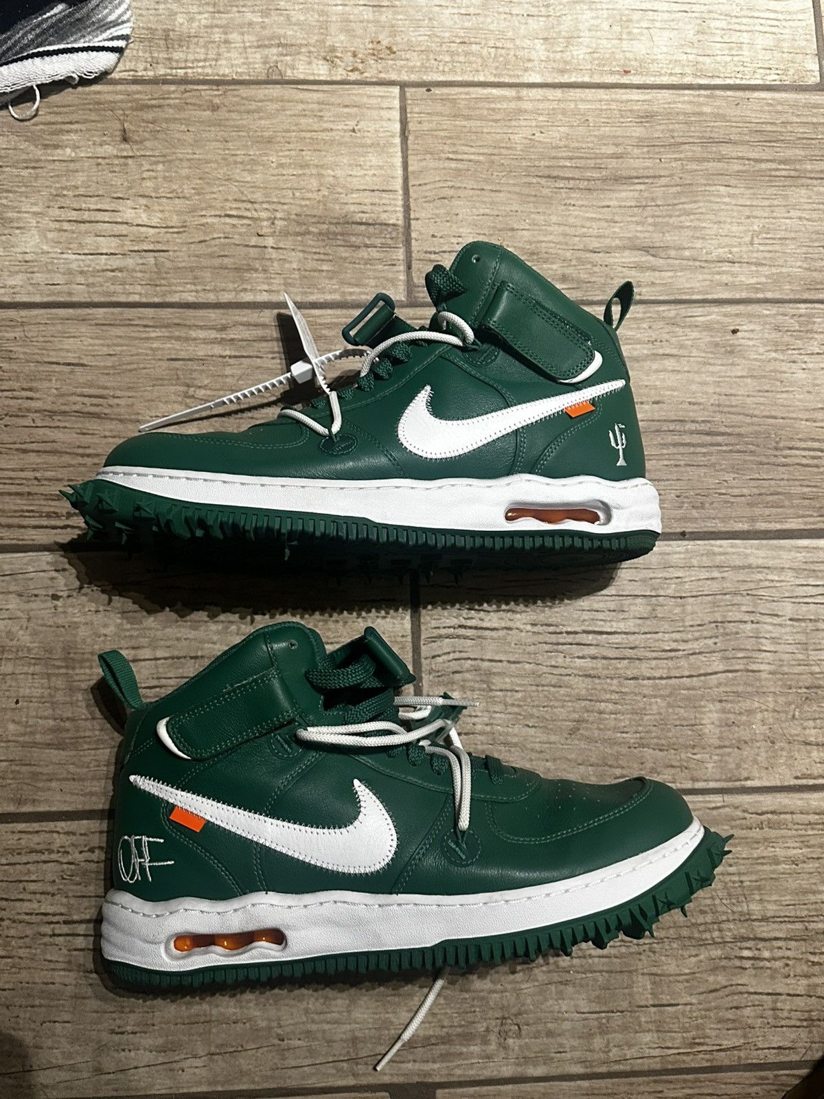 Nike × Off-White Air Force 1 mid sp lthr “off white” Size US 12 / EU 45 - 4 Thumbnail