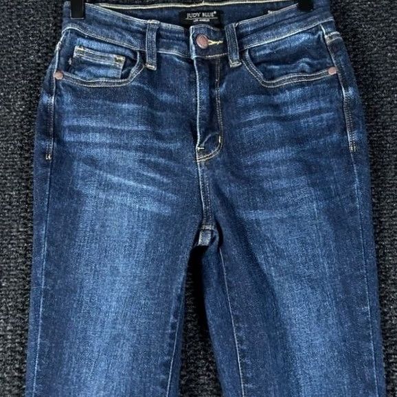 Vintage Judy Blue Skinny Jeans Womens 25 Dark Wash Denim JB82253DK High Rise Size 42" / US 20 - 2 Thumbnail