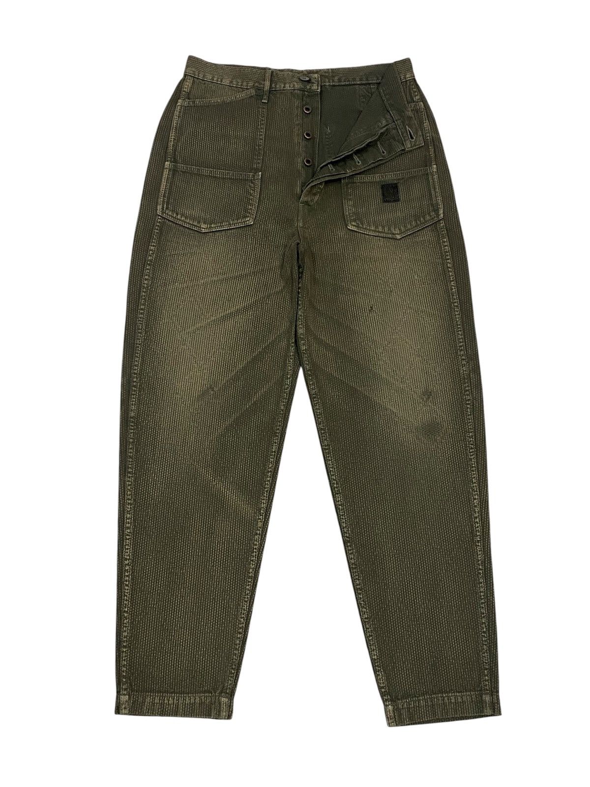 Kapital Kapital Kountry Sashiko Duck Fatigue Denim Pants Size US 30 / EU 46 - 2 Thumbnail