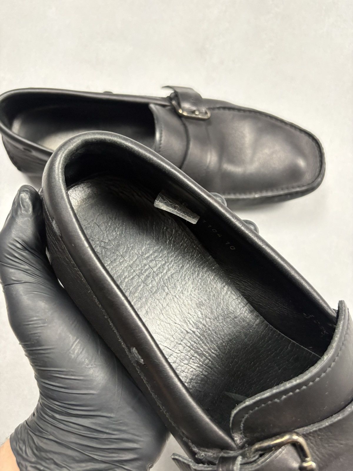 Prada Prada Leather Buckle Driving Loafers Black Size 10 Classic Size US 10 / EU 43 - 8 Thumbnail