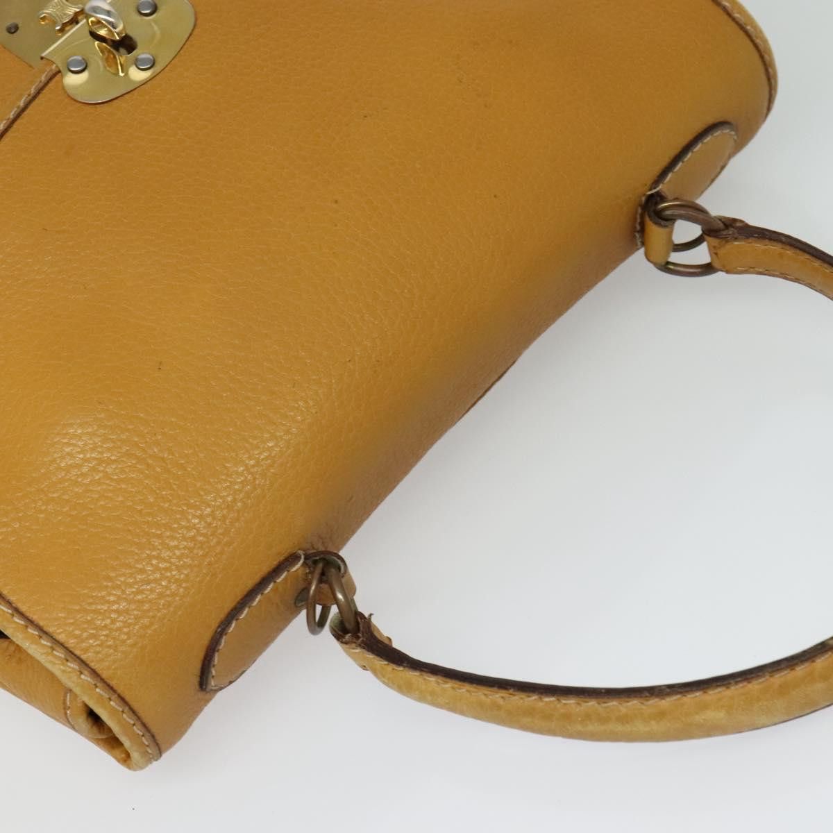 Celine CELINE Hand Bag Leather Yellow Size ONE SIZE - 6 Thumbnail