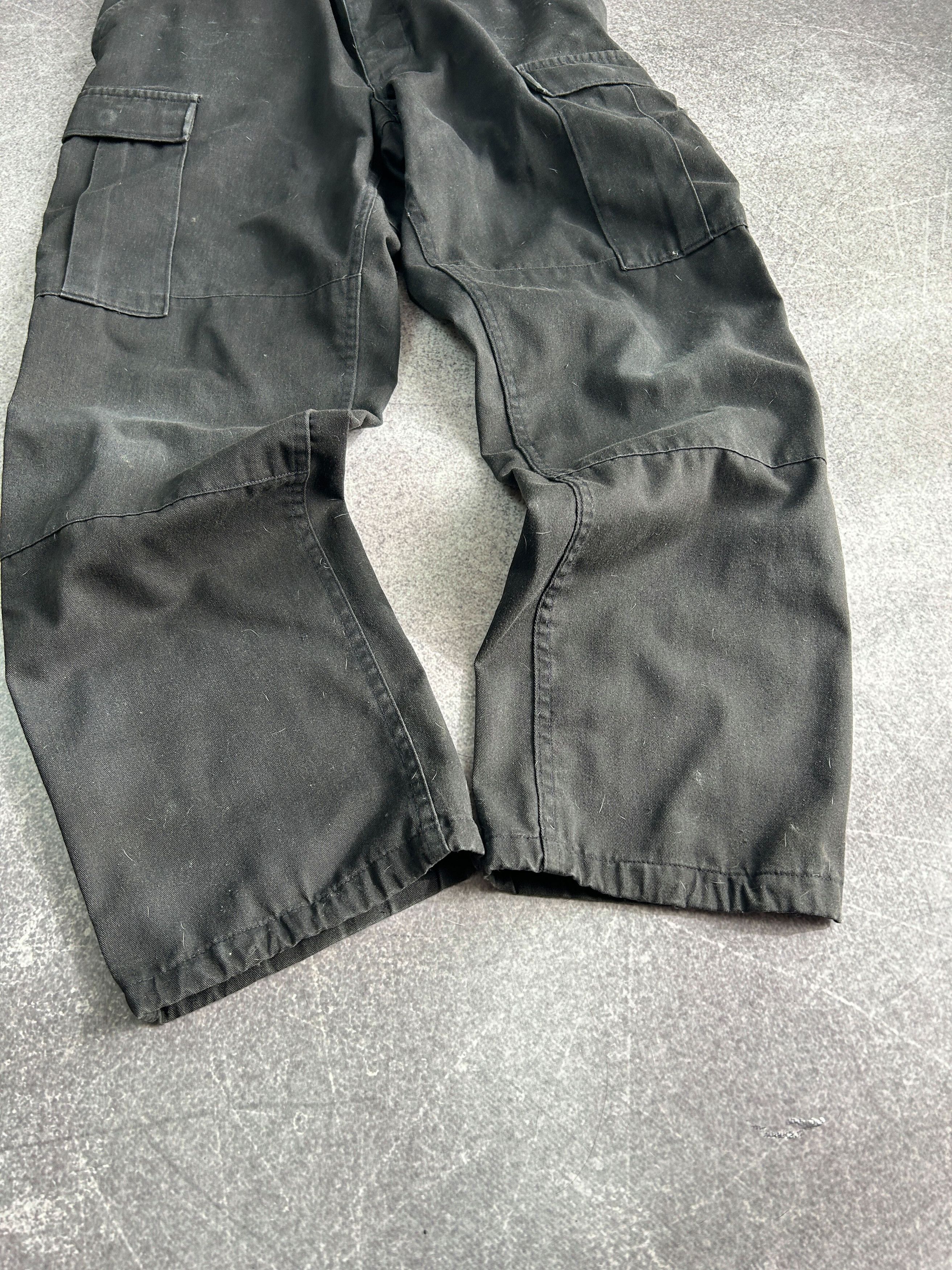 Vintage VTG Balenciaga Rick Owens Style Black Cargo Jeans 90s Y2K Size US 32 / EU 48 - 4 Thumbnail