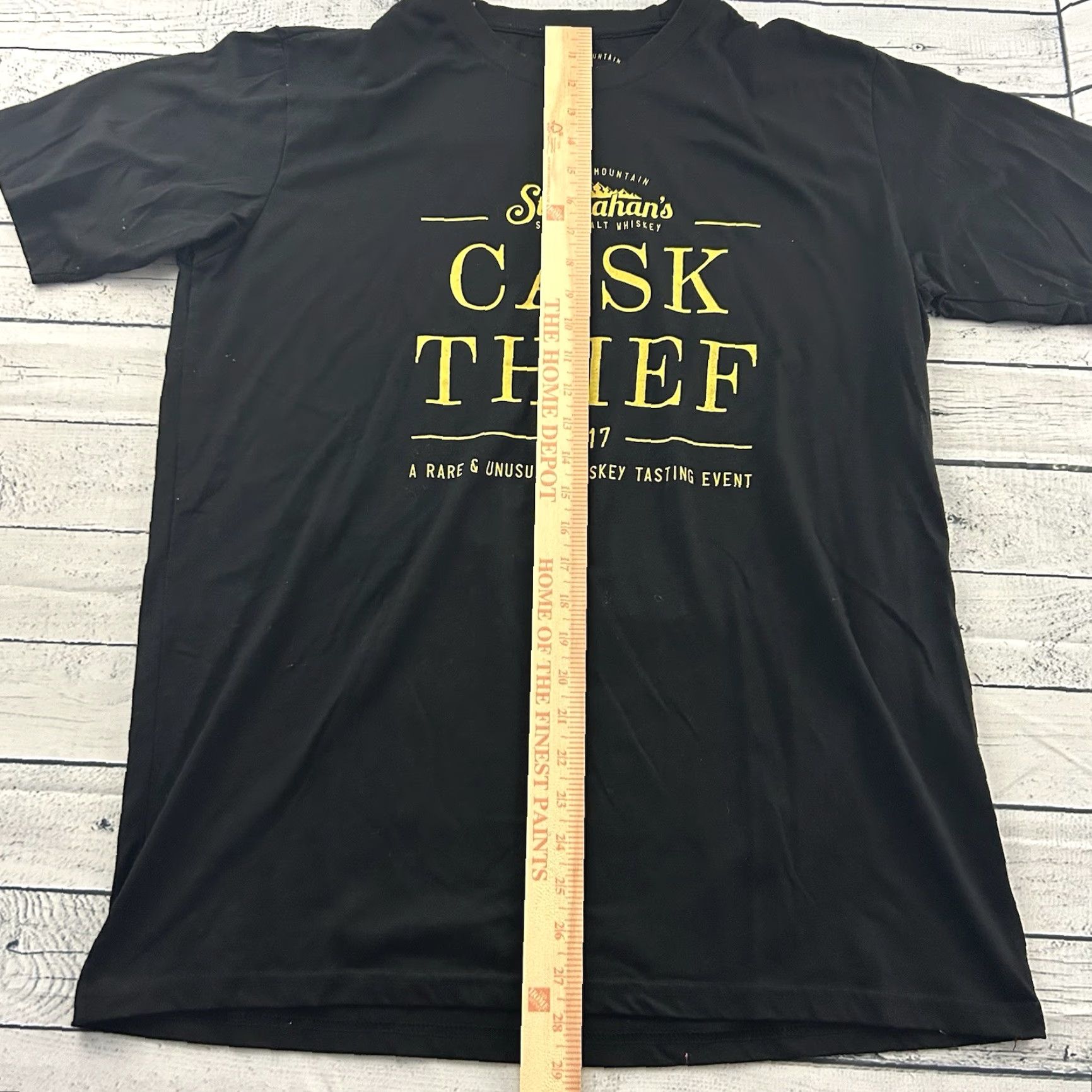 Vintage Stranahan's Whiskey Cask Thief 2017 Short Sleeve T Shirt Men's XL Black Size US XL / EU 56 / 4 - 3 Thumbnail